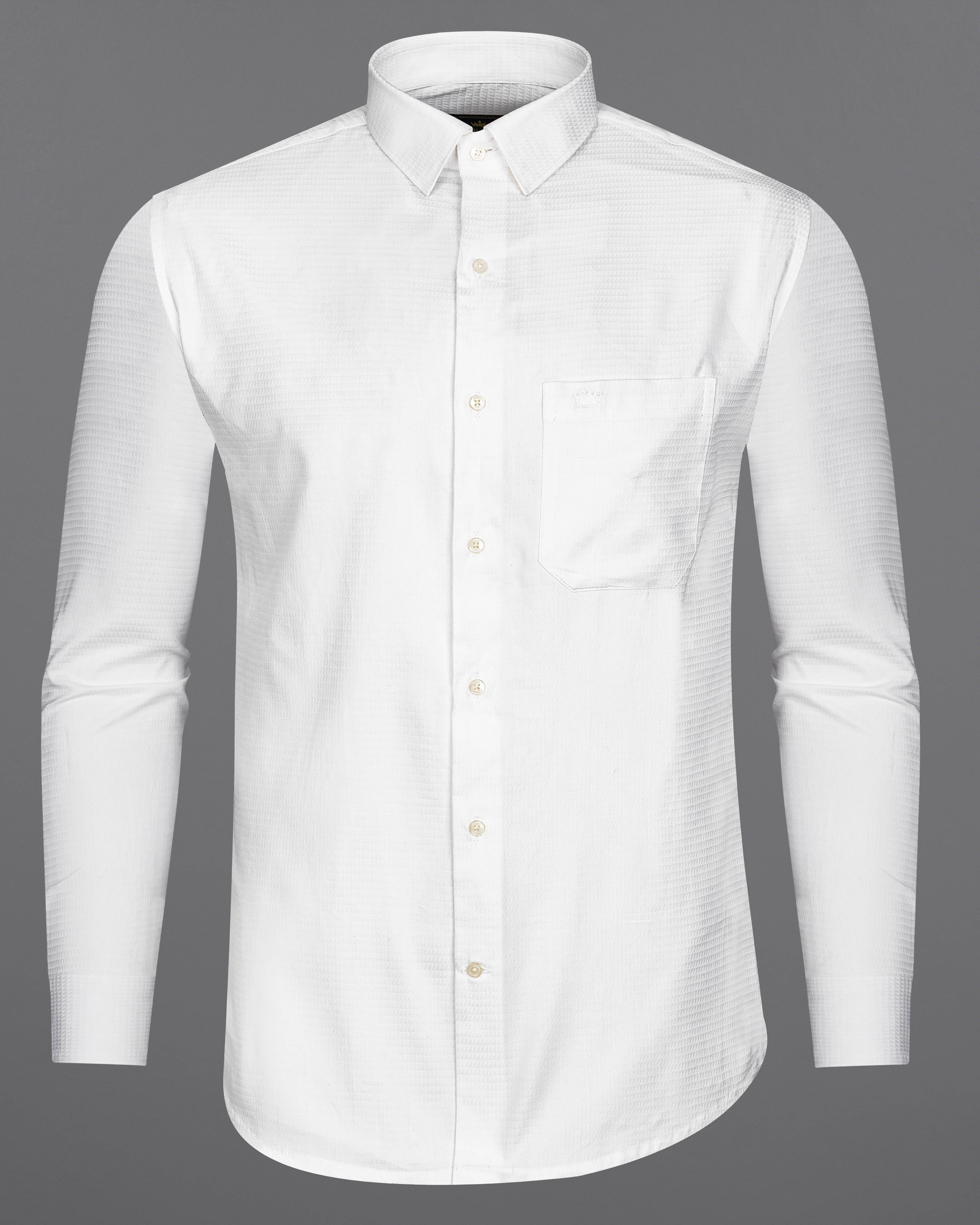 Bright White Dobby Textured Premium Giza Cotton Shirt 8964-38, 8964-H-38, 8964-39, 8964-H-39, 8964-40, 8964-H-40, 8964-42, 8964-H-42, 8964-44, 8964-H-44, 8964-46, 8964-H-46, 8964-48, 8964-H-48, 8964-50, 8964-H-50, 8964-52, 8964-H-52