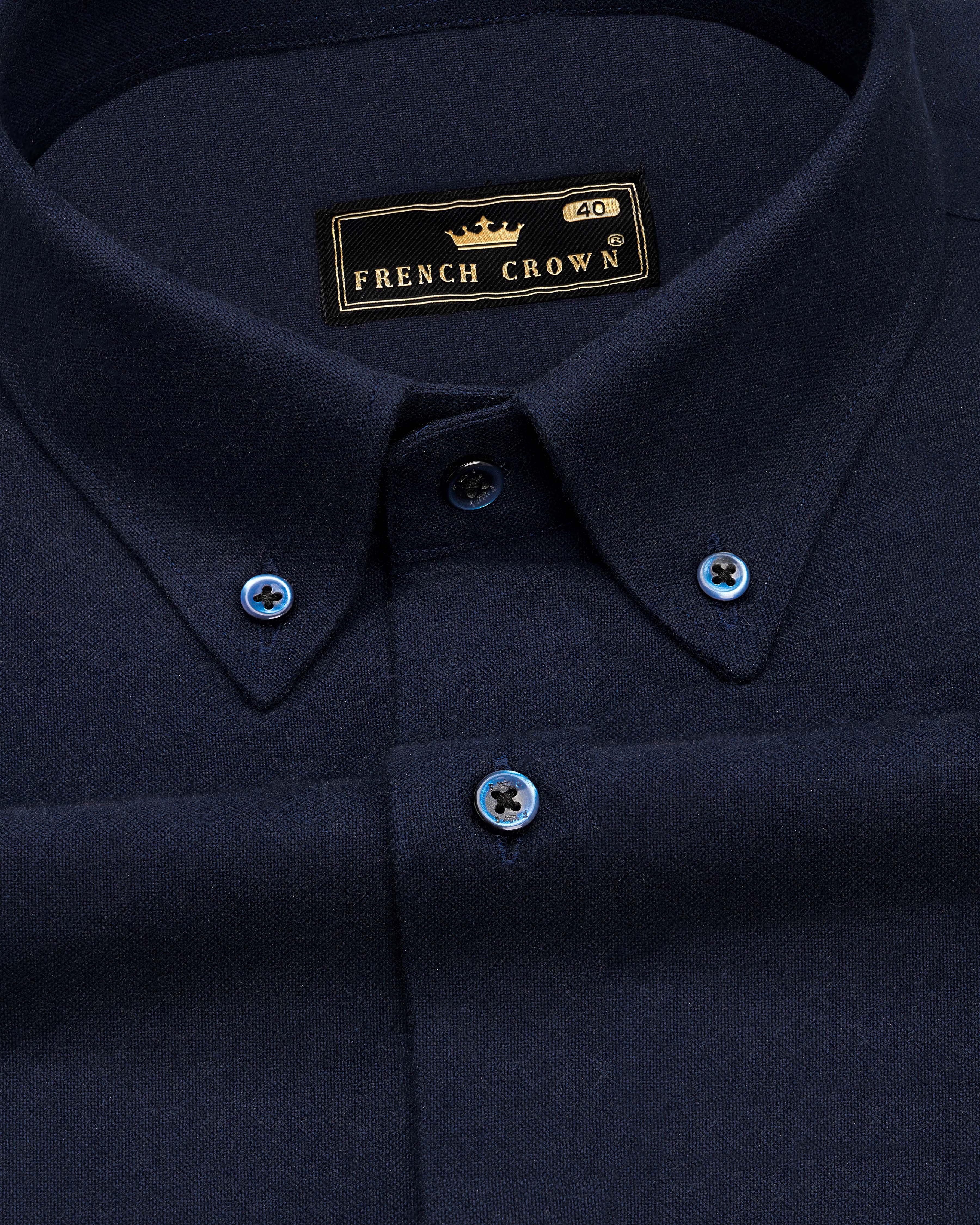 Cinder Navy Blue Royal Oxford Shirt