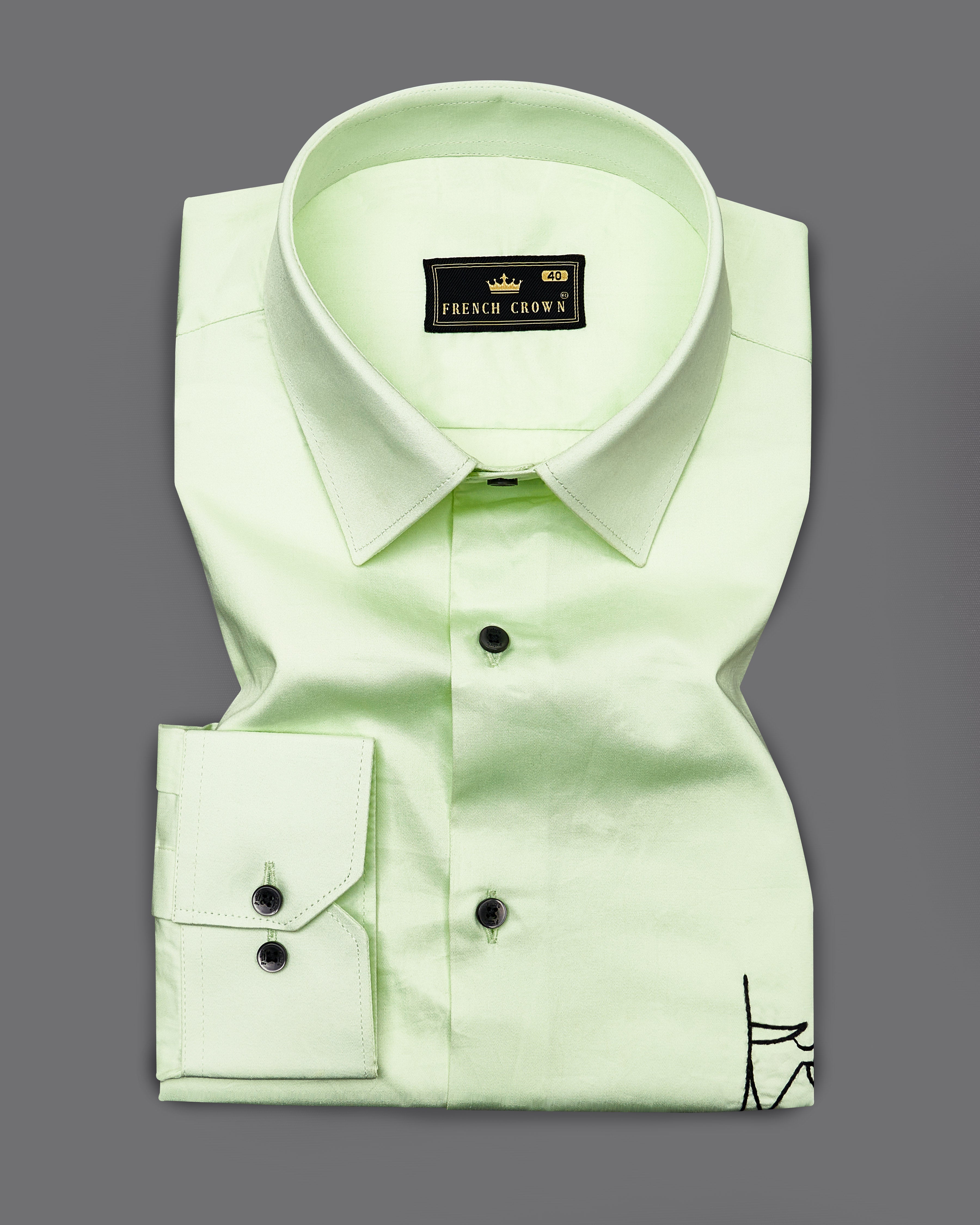 Periglacial Green with Black Subtle Sheen Embroidered Super Soft Premium Cotton Shirt 9021-BLK-E34-38, 9021-BLK-E34-H-38, 9021-BLK-E34-39, 9021-BLK-E34-H-39, 9021-BLK-E34-40, 9021-BLK-E34-H-40, 9021-BLK-E34-42, 9021-BLK-E34-H-42, 9021-BLK-E34-44, 9021-BLK-E34-H-44, 9021-BLK-E34-46, 9021-BLK-E34-H-46, 9021-BLK-E34-48, 9021-BLK-E34-H-48, 9021-BLK-E34-50, 9021-BLK-E34-H-50, 9021-BLK-E34-52, 9021-BLK-E34-H-52