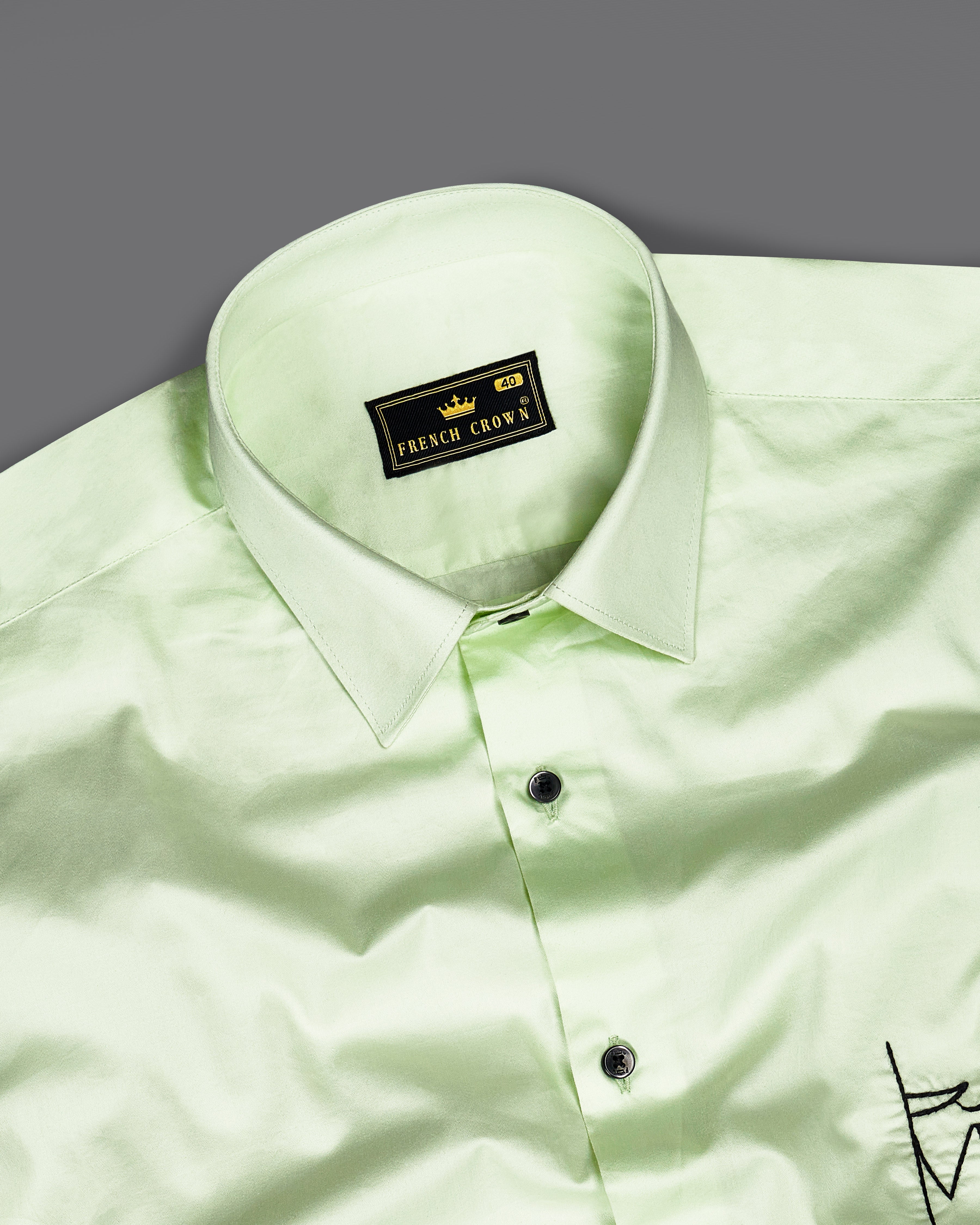 Periglacial Green with Black Subtle Sheen Embroidered Super Soft Premium Cotton Shirt 9021-BLK-E34-38, 9021-BLK-E34-H-38, 9021-BLK-E34-39, 9021-BLK-E34-H-39, 9021-BLK-E34-40, 9021-BLK-E34-H-40, 9021-BLK-E34-42, 9021-BLK-E34-H-42, 9021-BLK-E34-44, 9021-BLK-E34-H-44, 9021-BLK-E34-46, 9021-BLK-E34-H-46, 9021-BLK-E34-48, 9021-BLK-E34-H-48, 9021-BLK-E34-50, 9021-BLK-E34-H-50, 9021-BLK-E34-52, 9021-BLK-E34-H-52
