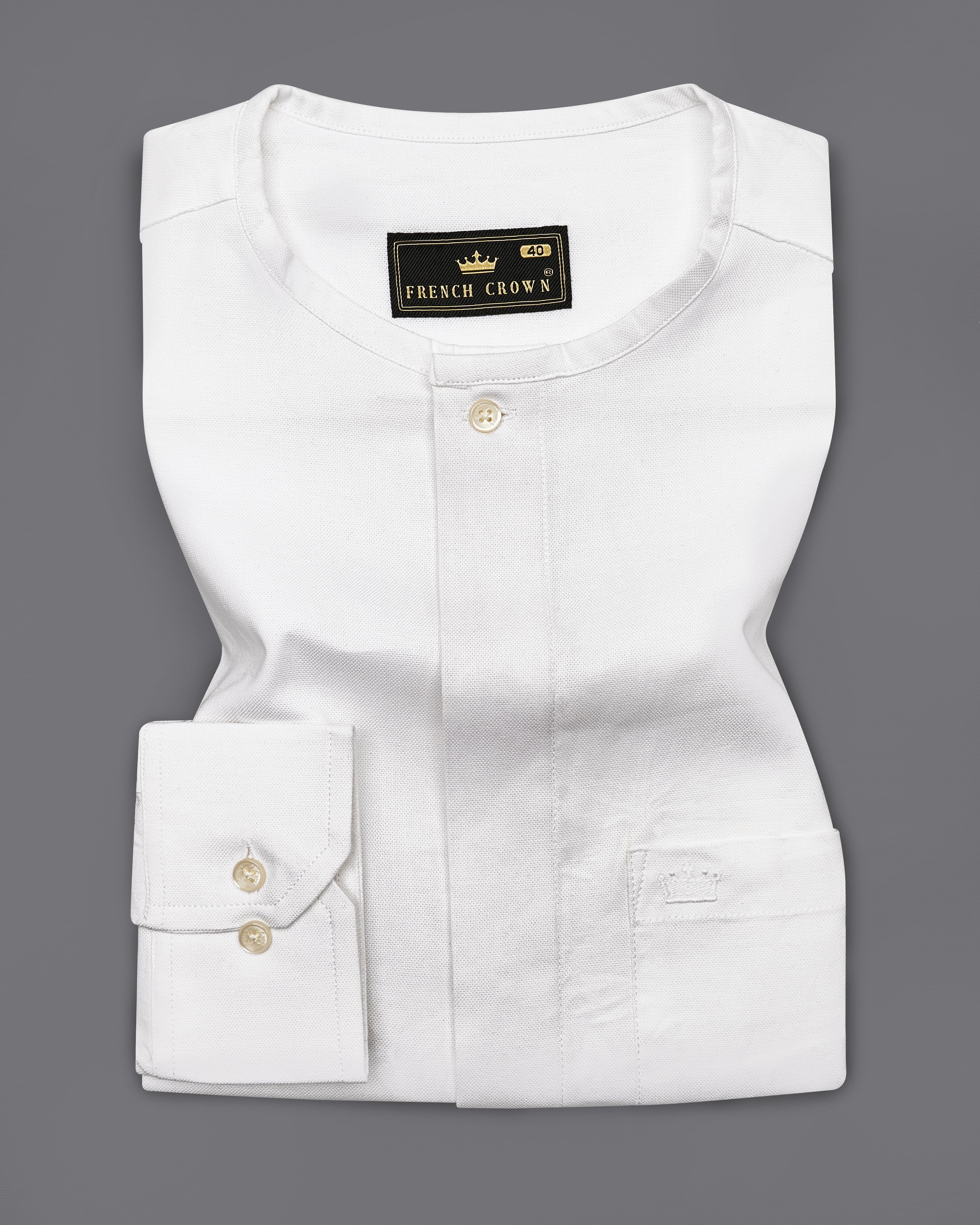 Bright White Royal Oxford Designer Shirt