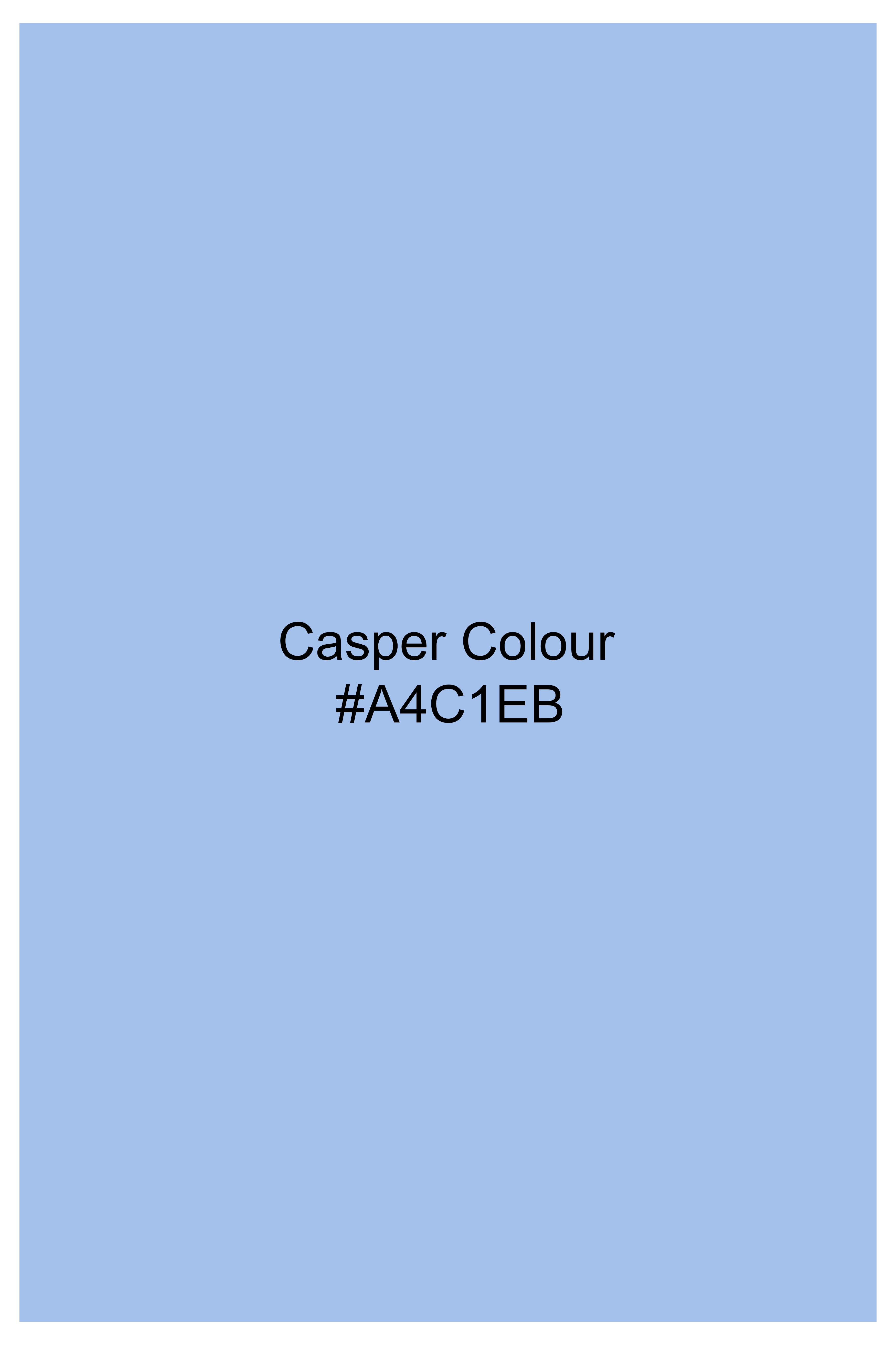 Casper Blue Hand Painted Dobby Textured Premium Giza Cotton Designer Shirt