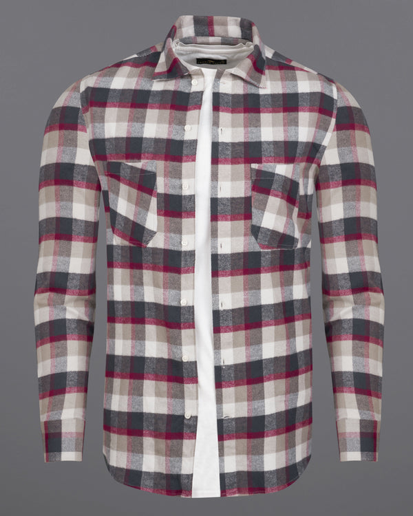 Tuna Gray and Oyster Brown Checked with Brown Patches Flannel Designer Shirt 9058-CA-OS-P133-38, 9058-CA-OS-P133-H-38, 9058-CA-OS-P133-39, 9058-CA-OS-P133-H-39, 9058-CA-OS-P133-40, 9058-CA-OS-P133-H-40, 9058-CA-OS-P133-42, 9058-CA-OS-P133-H-42, 9058-CA-OS-P133-44, 9058-CA-OS-P133-H-44, 9058-CA-OS-P133-46, 9058-CA-OS-P133-H-46, 9058-CA-OS-P133-48, 9058-CA-OS-P133-H-48, 9058-CA-OS-P133-50, 9058-CA-OS-P133-H-50, 9058-CA-OS-P133-52, 9058-CA-OS-P133-H-52