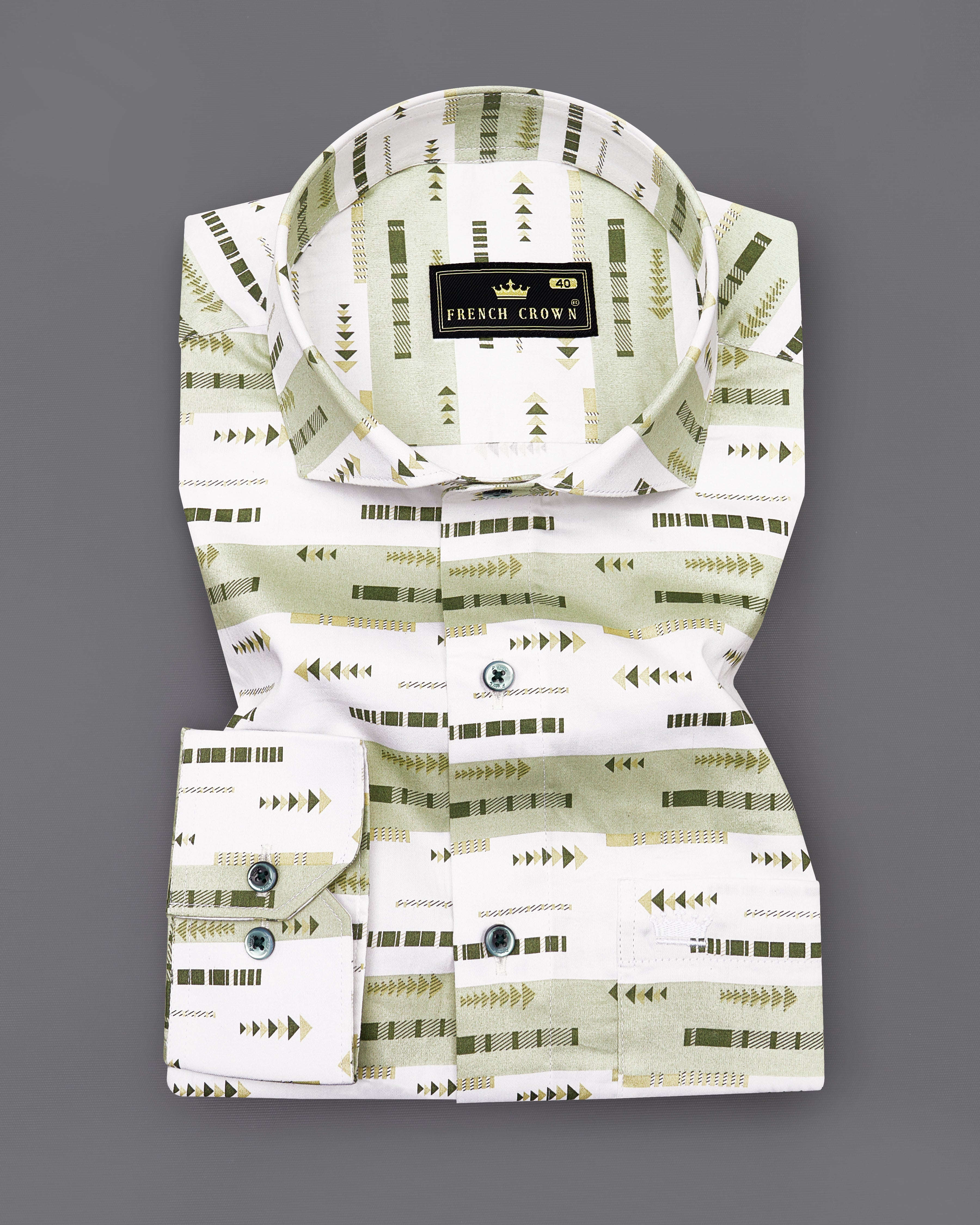 Bright White and Pixie Green Printed Super Soft Premium Cotton Shirt 9112-CA-GR-38,9112-CA-GR-H-38,9112-CA-GR-39,9112-CA-GR-H-39,9112-CA-GR-40,9112-CA-GR-H-40,9112-CA-GR-42,9112-CA-GR-H-42,9112-CA-GR-44,9112-CA-GR-H-44,9112-CA-GR-46,9112-CA-GR-H-46,9112-CA-GR-48,9112-CA-GR-H-48,9112-CA-GR-50,9112-CA-GR-H-50,9112-CA-GR-52,9112-CA-GR-H-52