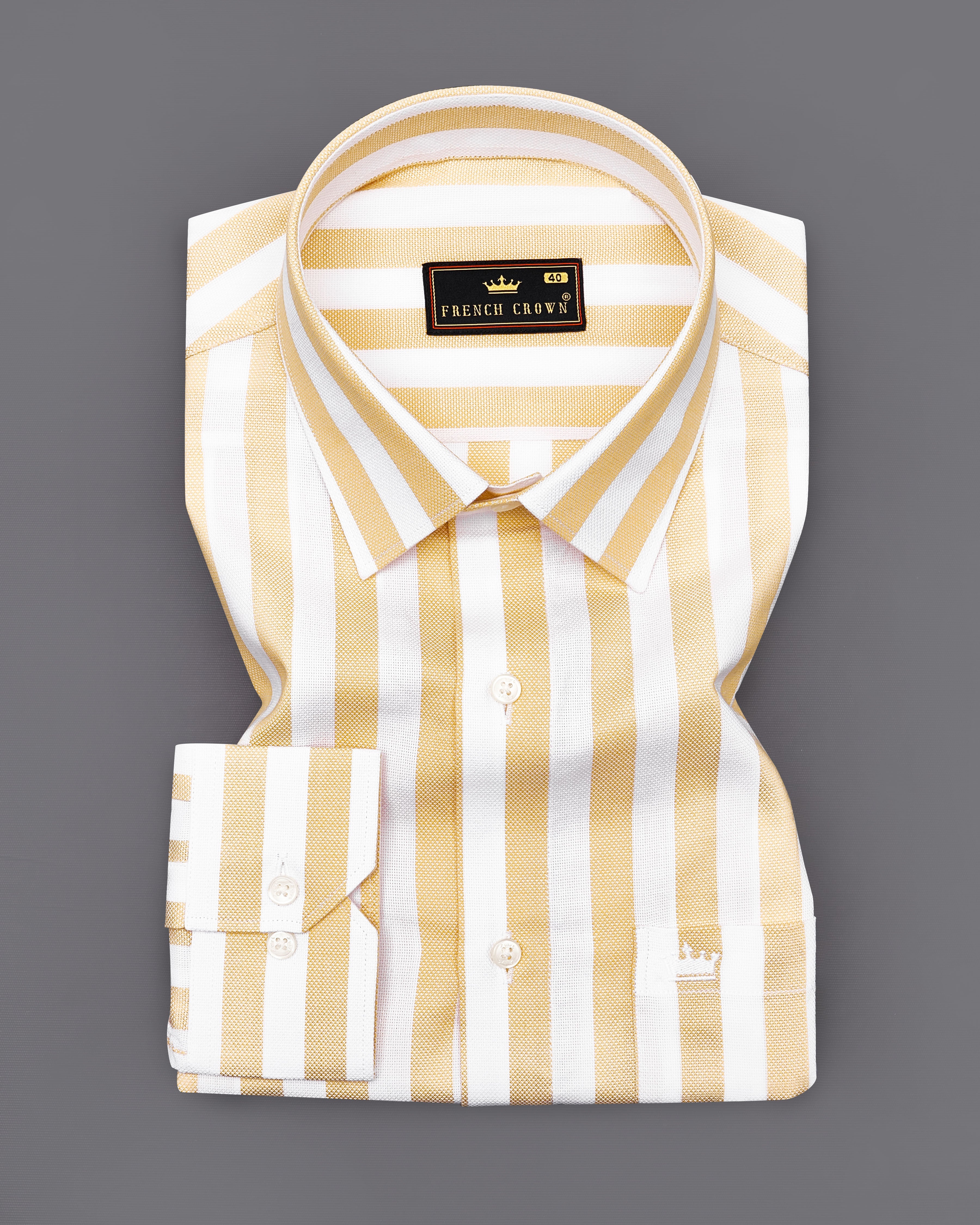 Bright White and Brandy Brown Striped Dobby Textured Premium Giza Cotton Shirt 9114-38,9114-H-38,9114-39,9114-H-39,9114-40,9114-H-40,9114-42,9114-H-42,9114-44,9114-H-44,9114-46,9114-H-46,9114-48,9114-H-48,9114-50,9114-H-50,9114-52,9114-H-52