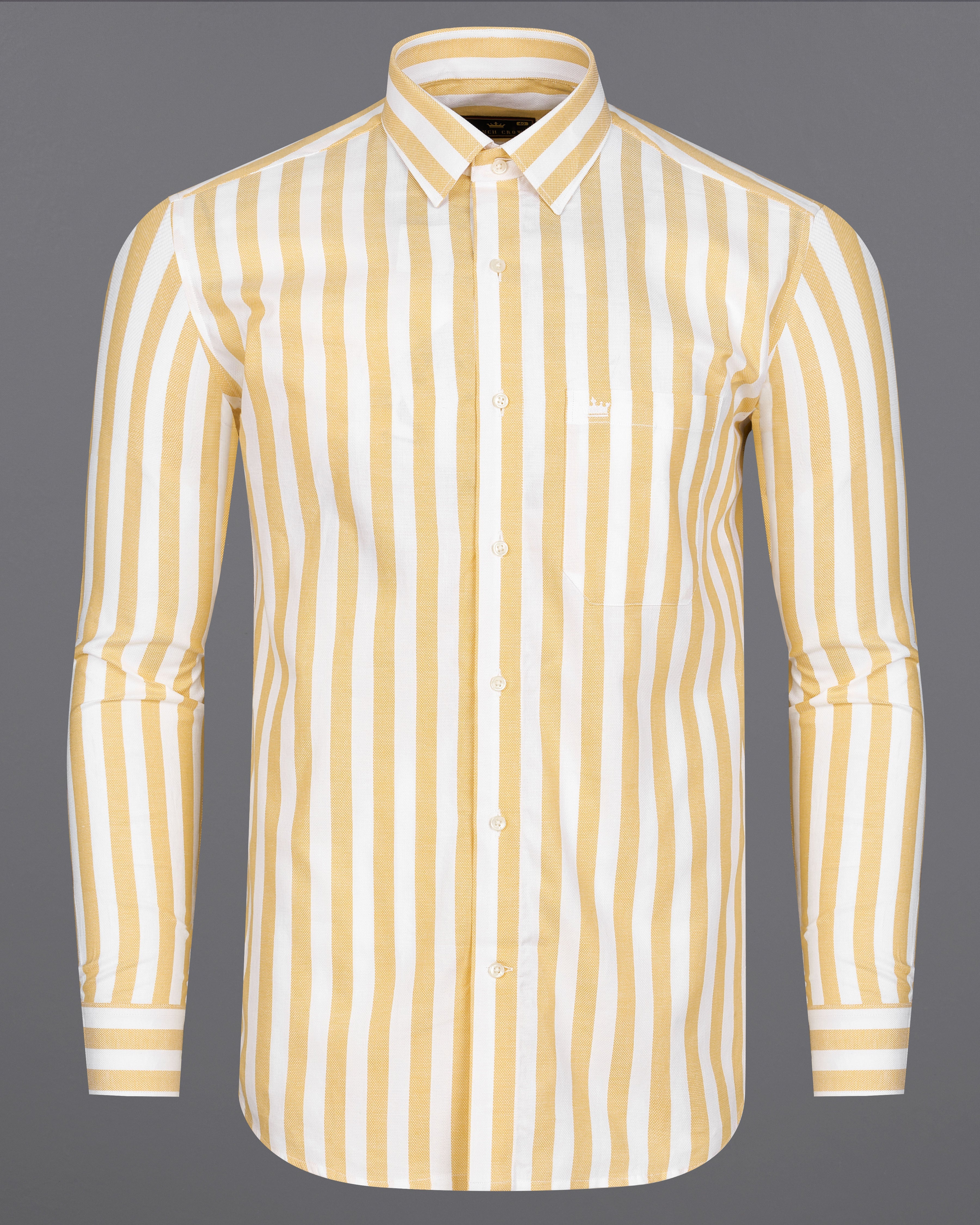 Bright White and Brandy Brown Striped Dobby Textured Premium Giza Cotton Shirt 9114-38,9114-H-38,9114-39,9114-H-39,9114-40,9114-H-40,9114-42,9114-H-42,9114-44,9114-H-44,9114-46,9114-H-46,9114-48,9114-H-48,9114-50,9114-H-50,9114-52,9114-H-52