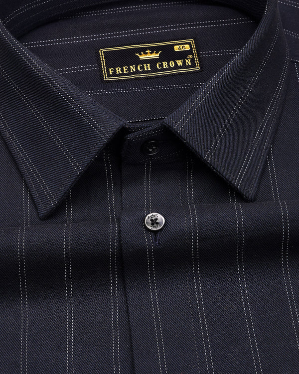 Baltic Dark Blue Twill Striped Premium Cotton Shirt 9127-BLK-38,9127-BLK-H-38,9127-BLK-39,9127-BLK-H-39,9127-BLK-40,9127-BLK-H-40,9127-BLK-42,9127-BLK-H-42,9127-BLK-44,9127-BLK-H-44,9127-BLK-46,9127-BLK-H-46,9127-BLK-48,9127-BLK-H-48,9127-BLK-50,9127-BLK-H-50,9127-BLK-52,9127-BLK-H-52