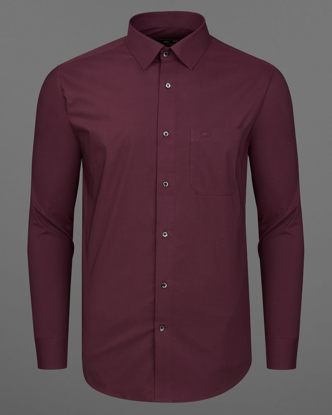 Maroon Cotton Shirt