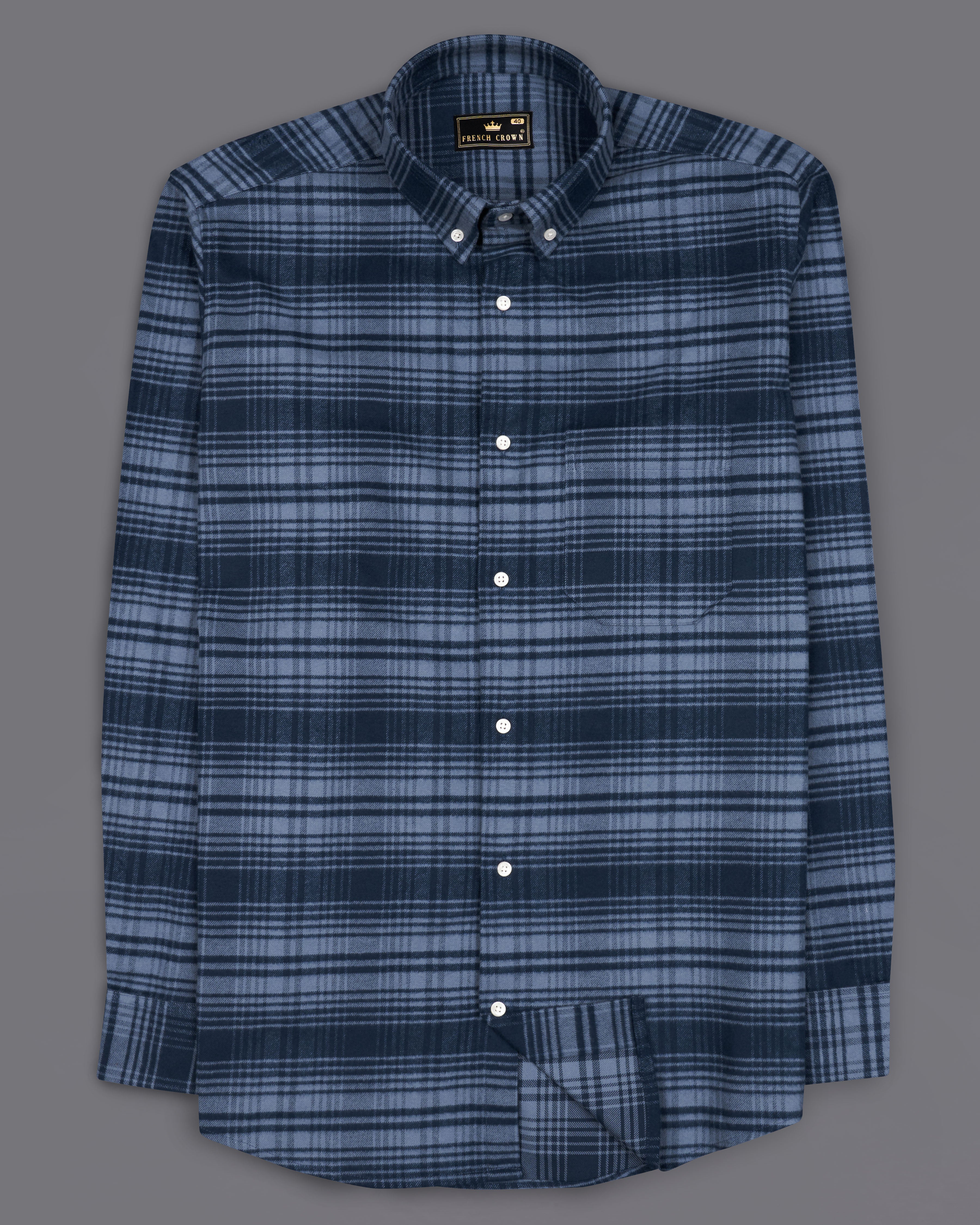 Mirage with Regent Blue Checkered Flannel Shirt 9145-BD-38,9145-BD-H-38,9145-BD-39,9145-BD-H-39,9145-BD-40,9145-BD-H-40,9145-BD-42,9145-BD-H-42,9145-BD-44,9145-BD-H-44,9145-BD-46,9145-BD-H-46,9145-BD-48,9145-BD-H-48,9145-BD-50,9145-BD-H-50,9145-BD-52,9145-BD-H-52