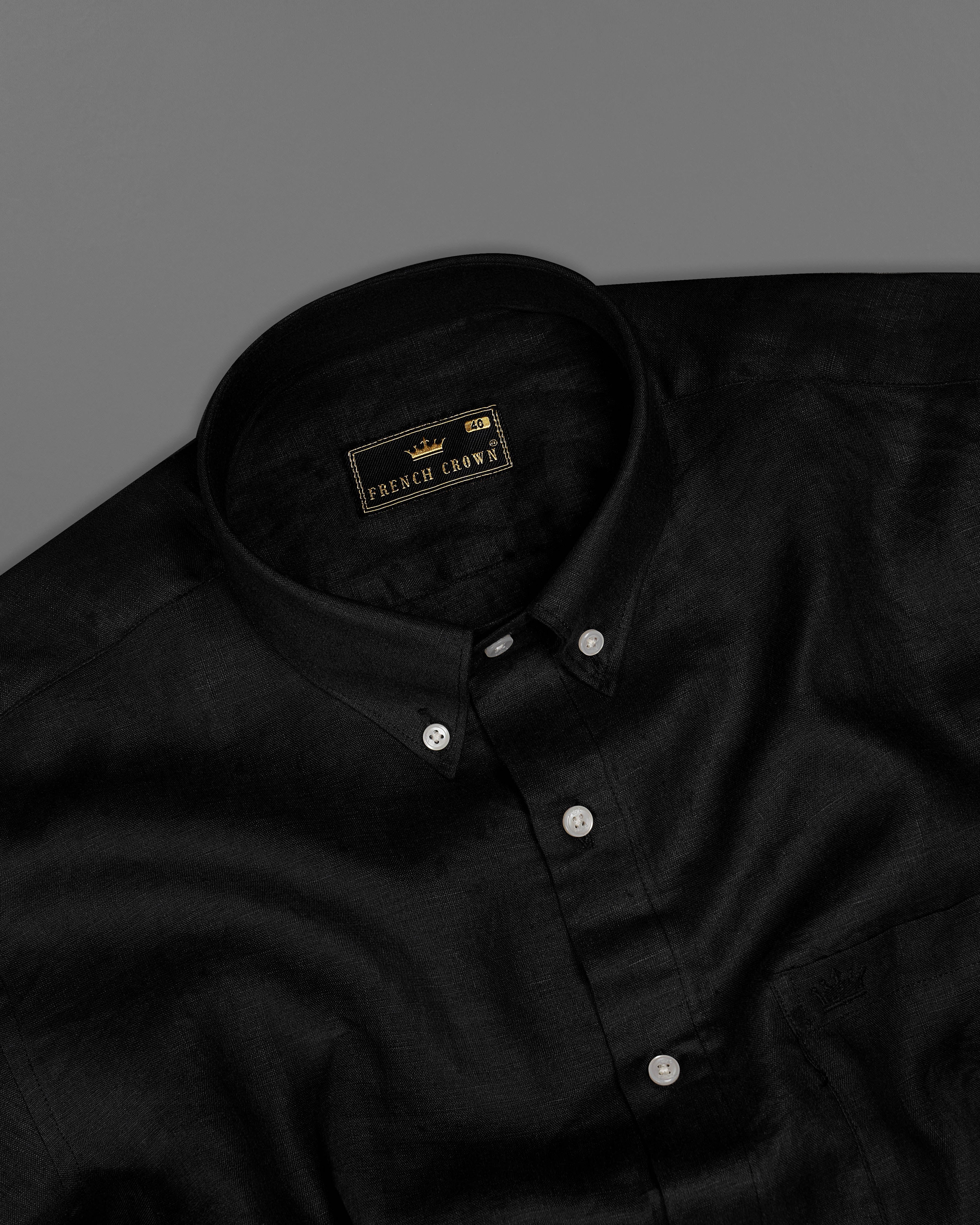 Jade Black Luxurious Linen Shirt 9151-BD-38,9151-BD-H-38,9151-BD-39,9151-BD-H-39,9151-BD-40,9151-BD-H-40,9151-BD-42,9151-BD-H-42,9151-BD-44,9151-BD-H-44,9151-BD-46,9151-BD-H-46,9151-BD-48,9151-BD-H-48,9151-BD-50,9151-BD-H-50,9151-BD-52,9151-BD-H-52