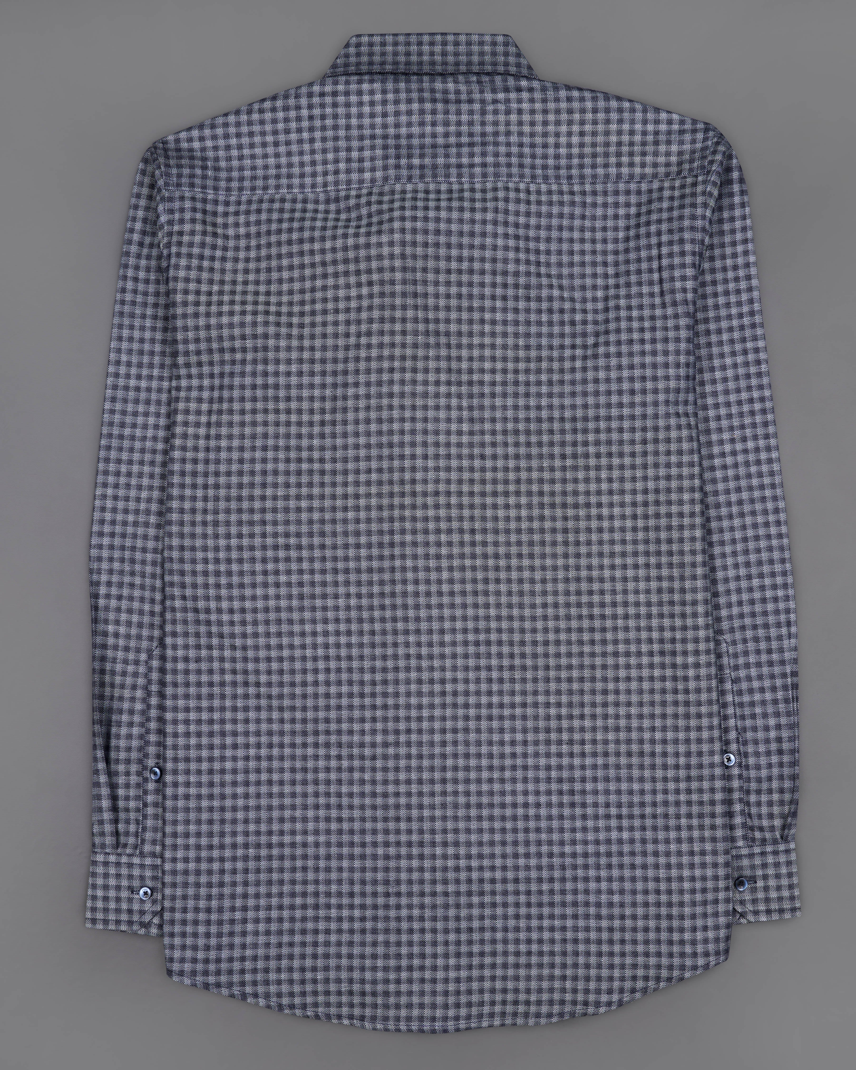 Venus Gray and Black Gingham Checkered Herringbone Shirt 9159-BLE-38,9159-BLE-H-38,9159-BLE-39,9159-BLE-H-39,9159-BLE-40,9159-BLE-H-40,9159-BLE-42,9159-BLE-H-42,9159-BLE-44,9159-BLE-H-44,9159-BLE-46,9159-BLE-H-46,9159-BLE-48,9159-BLE-H-48,9159-BLE-50,9159-BLE-H-50,9159-BLE-52,9159-BLE-H-52