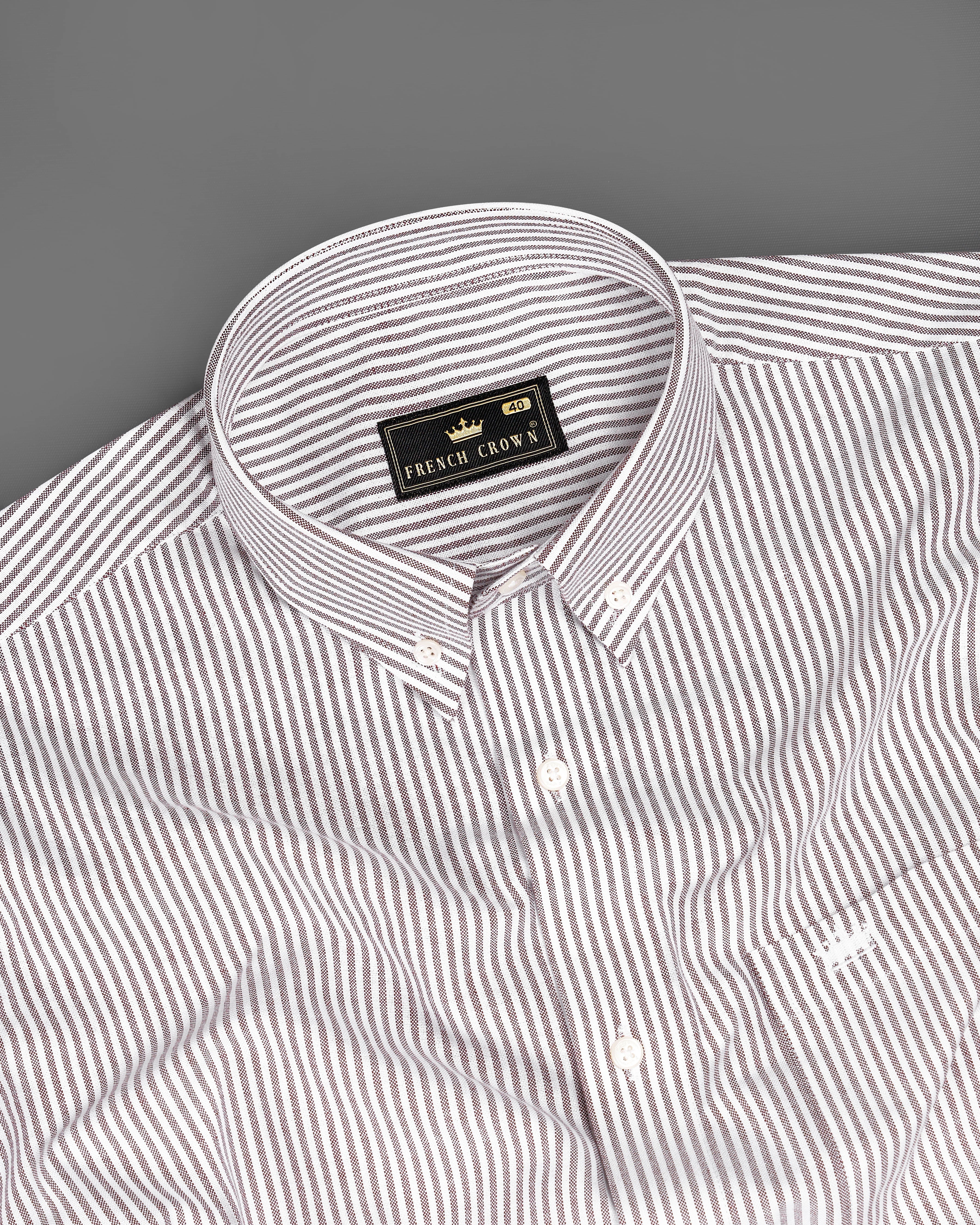 Venus Brown with White Striped Royal Oxford Shirt 9172-BD-38,9172-BD-H-38,9172-BD-39,9172-BD-H-39,9172-BD-40,9172-BD-H-40,9172-BD-42,9172-BD-H-42,9172-BD-44,9172-BD-H-44,9172-BD-46,9172-BD-H-46,9172-BD-48,9172-BD-H-48,9172-BD-50,9172-BD-H-50,9172-BD-52,9172-BD-H-52