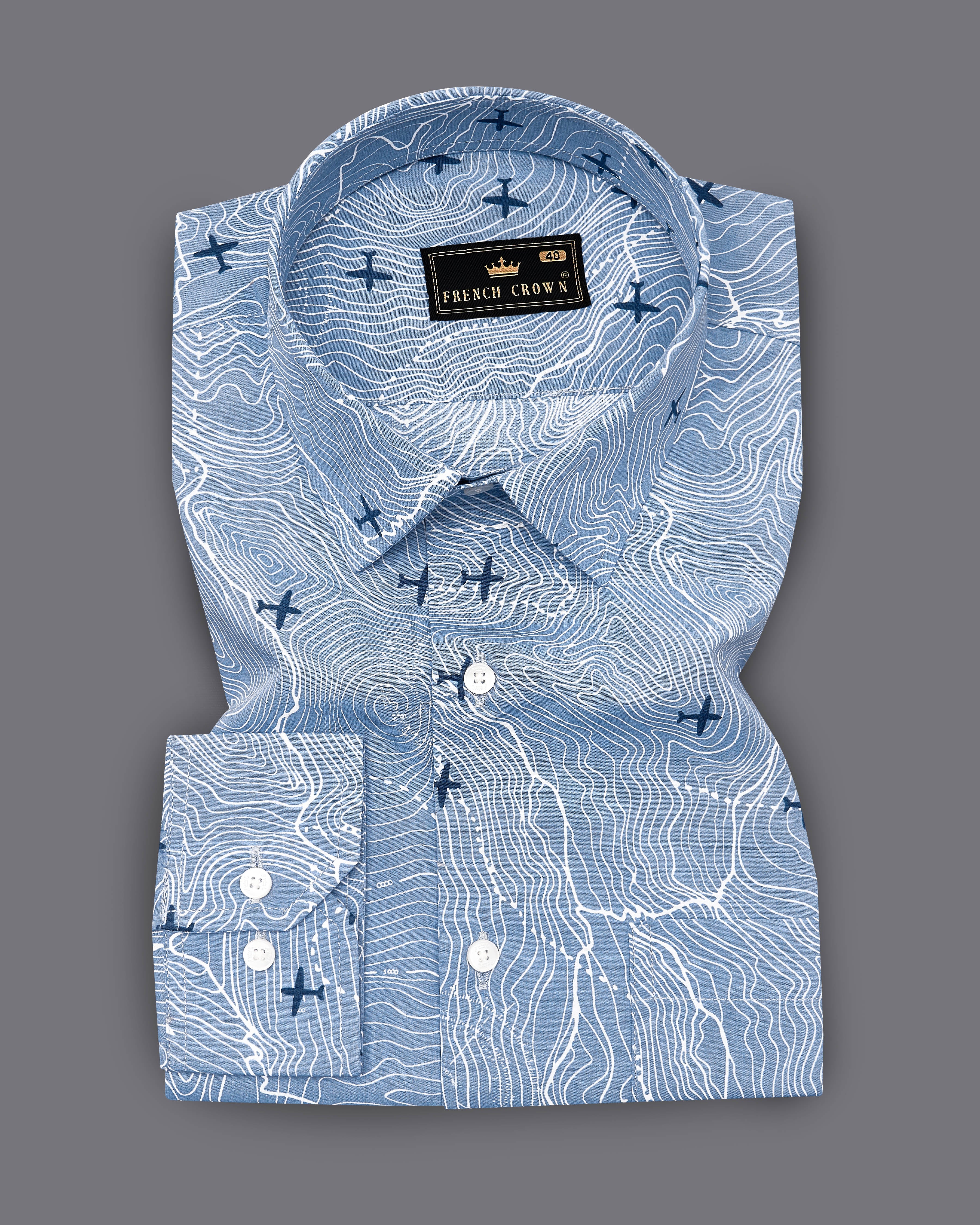 Carolina Blue Printed Premium Cotton Shirt 9196-38,9196-H-38,9196-39,9196-H-39,9196-40,9196-H-40,9196-42,9196-H-42,9196-44,9196-H-44,9196-46,9196-H-46,9196-48,9196-H-48,9196-50,9196-H-50,9196-52,9196-H-52