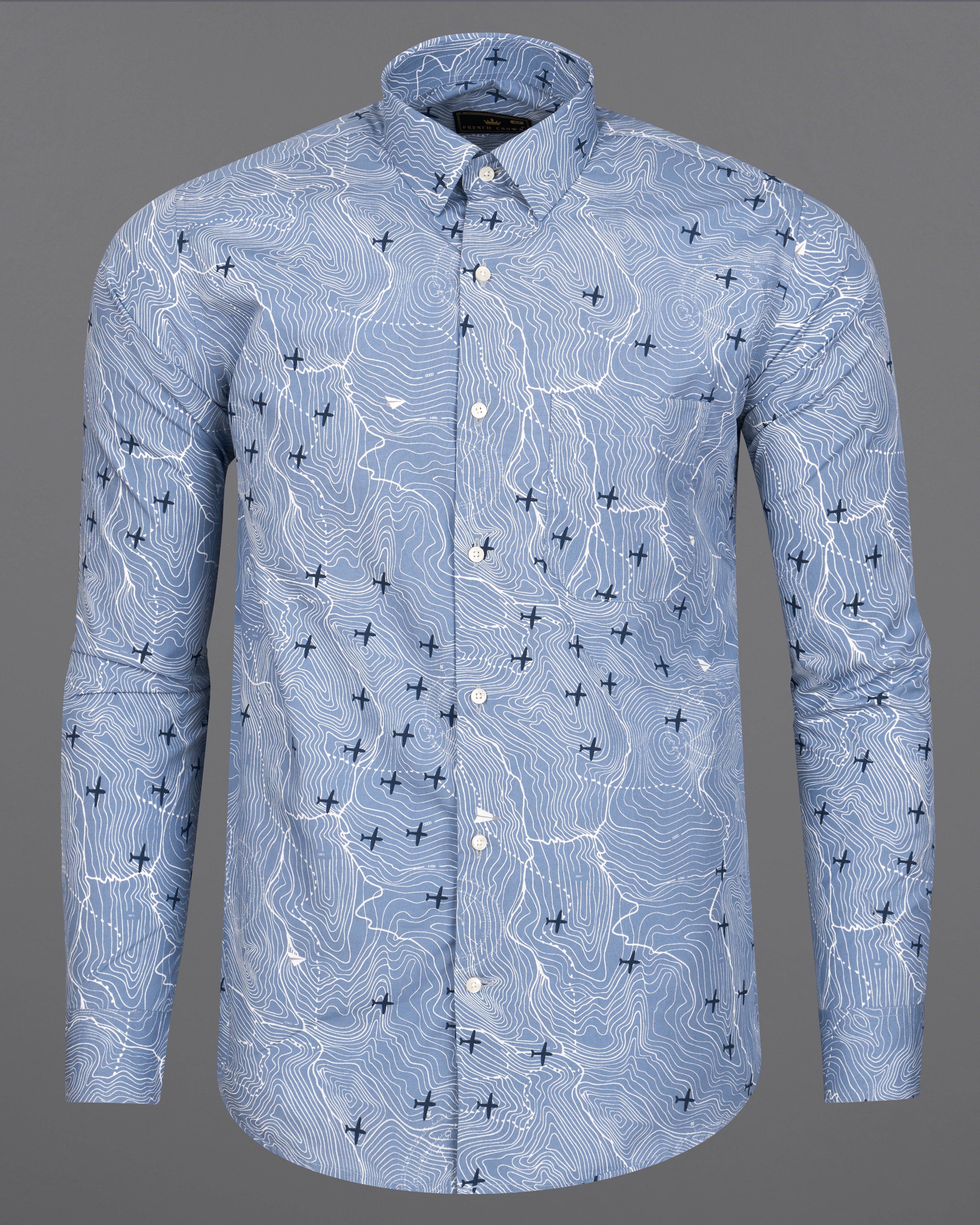 Carolina Blue Printed Premium Cotton Shirt 9196-38,9196-H-38,9196-39,9196-H-39,9196-40,9196-H-40,9196-42,9196-H-42,9196-44,9196-H-44,9196-46,9196-H-46,9196-48,9196-H-48,9196-50,9196-H-50,9196-52,9196-H-52