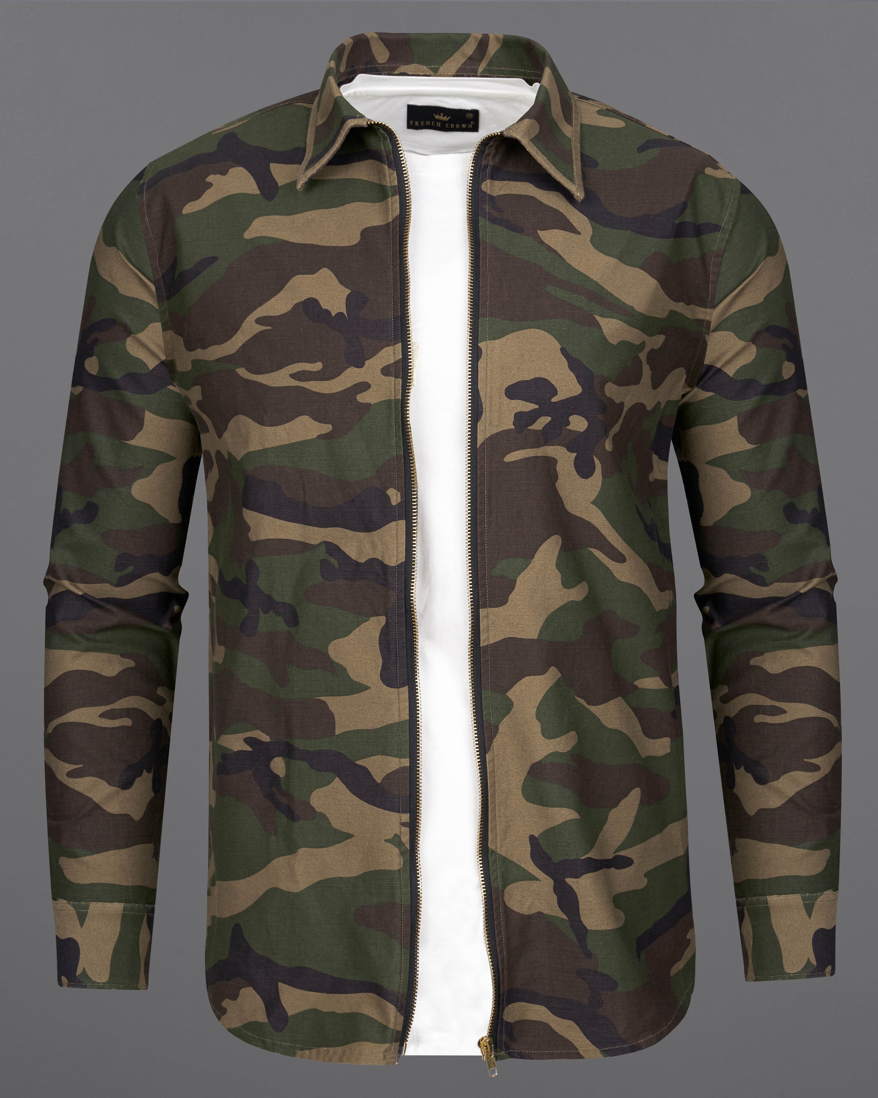 Rifle Green with Dune Brown Camouflage Royal Oxford Overshirt with Zipper Closure 9230-ZP-D124-38,9230-ZP-D124-H-38,9230-ZP-D124-39,9230-ZP-D124-H-39,9230-ZP-D124-40,9230-ZP-D124-H-40,9230-ZP-D124-42,9230-ZP-D124-H-42,9230-ZP-D124-44,9230-ZP-D124-H-44,9230-ZP-D124-46,9230-ZP-D124-H-46,9230-ZP-D124-48,9230-ZP-D124-H-48,9230-ZP-D124-50,9230-ZP-D124-H-50,9230-ZP-D124-52,9230-ZP-D124-H-52
