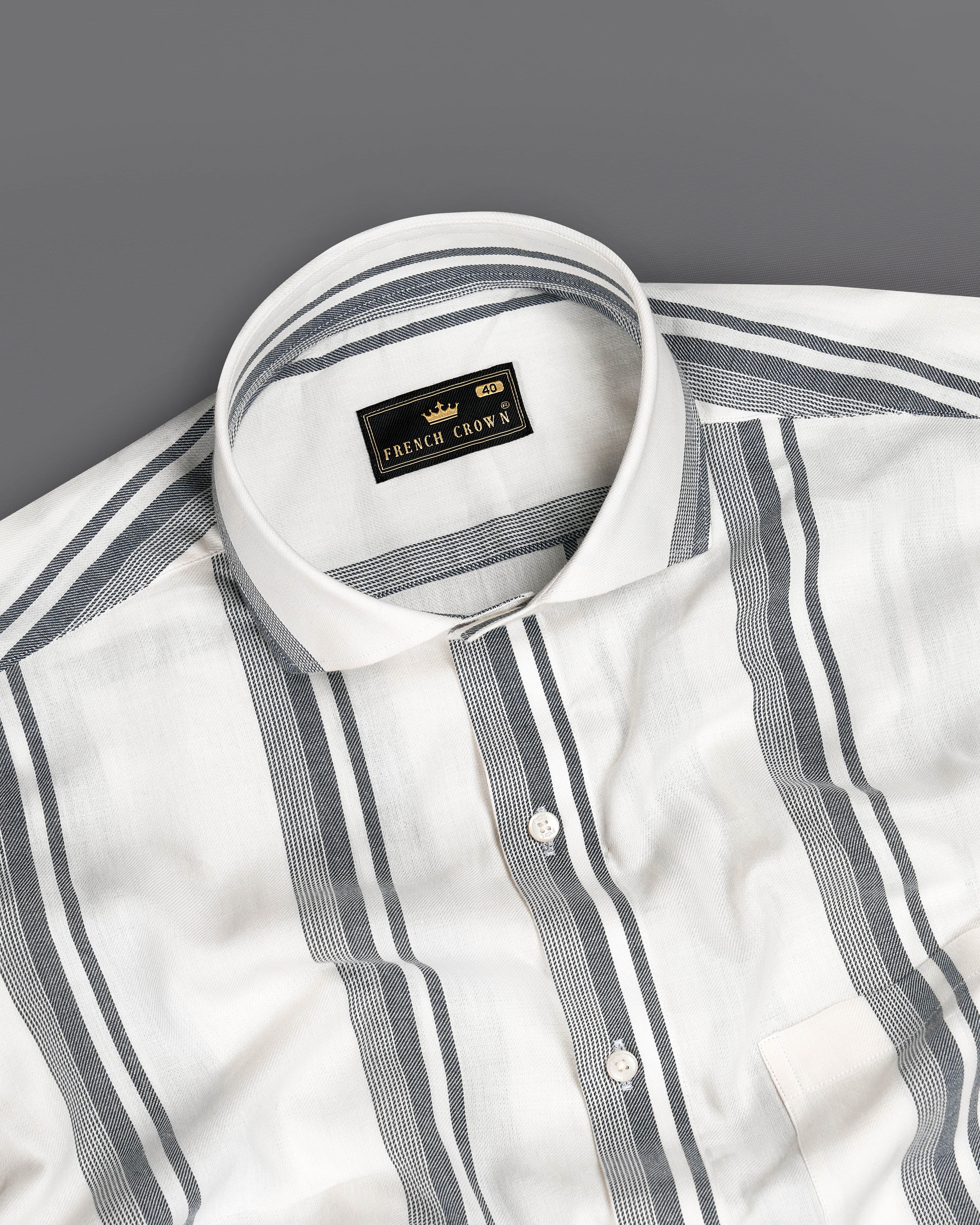 Bright White with Smokey Gray Striped Flannel Shirt 9299-CA-38,9299-CA-H-38,9299-CA-39,9299-CA-H-39,9299-CA-40,9299-CA-H-40,9299-CA-42,9299-CA-H-42,9299-CA-44,9299-CA-H-44,9299-CA-46,9299-CA-H-46,9299-CA-48,9299-CA-H-48,9299-CA-50,9299-CA-H-50,9299-CA-52,9299-CA-H-52