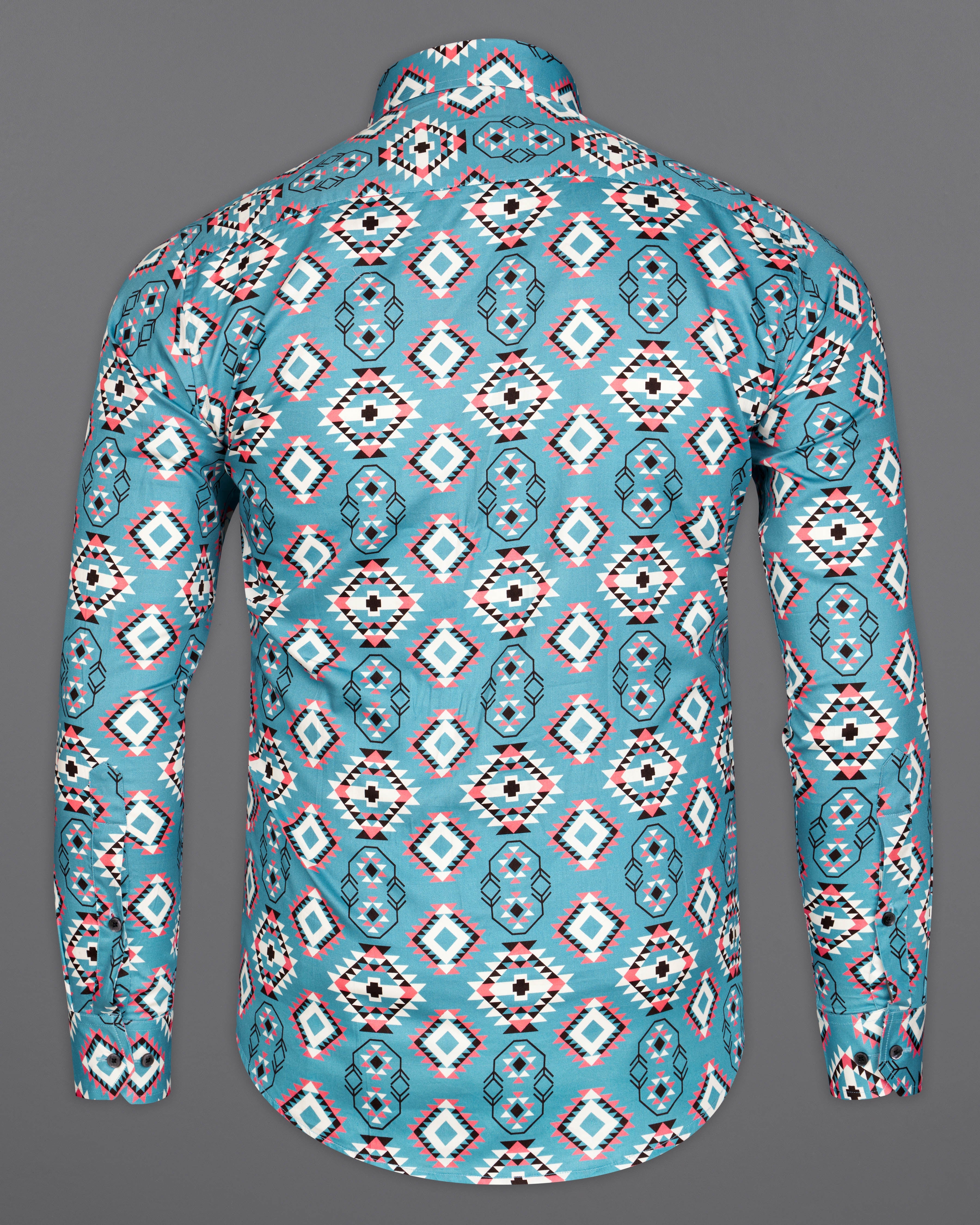 Northern Blue Ikat Printed Super Soft Premium Cotton Shirt 9312-BLK-38, 9312-BLK-H-38, 9312-BLK-39, 9312-BLK-H-39, 9312-BLK-40, 9312-BLK-H-40, 9312-BLK-42, 9312-BLK-H-42, 9312-BLK-44, 9312-BLK-H-44, 9312-BLK-46, 9312-BLK-H-46, 9312-BLK-48, 9312-BLK-H-48, 9312-BLK-50, 9312-BLK-H-50, 9312-BLK-52, 9312-BLK-H-52