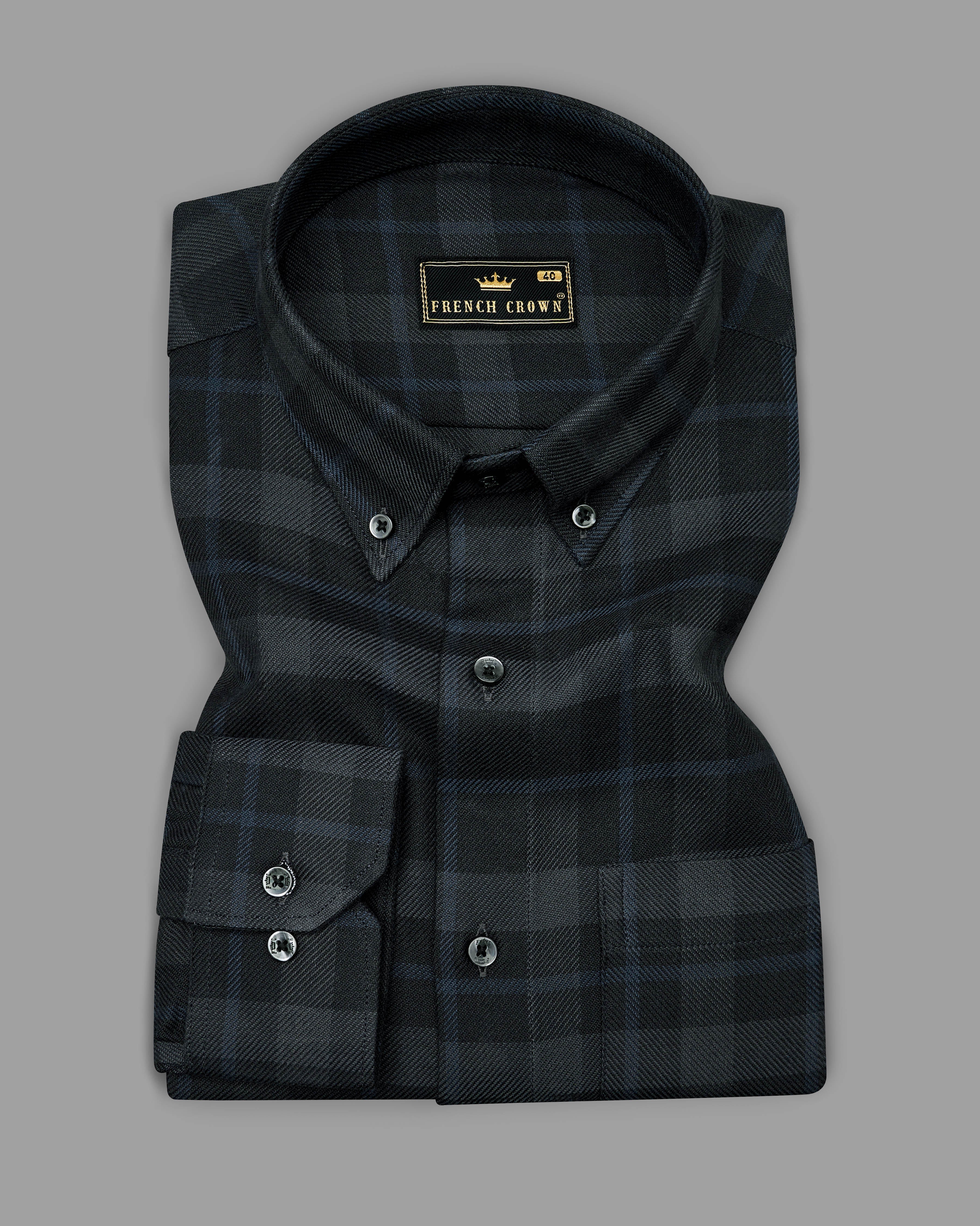 Cinder Black with Gravel Gray Twill Plaid Premium Cotton Shirt 9356-BD-BLK-38, 9356-BD-BLK-H-38, 9356-BD-BLK-39, 9356-BD-BLK-H-39, 9356-BD-BLK-40, 9356-BD-BLK-H-40, 9356-BD-BLK-42, 9356-BD-BLK-H-42, 9356-BD-BLK-44, 9356-BD-BLK-H-44, 9356-BD-BLK-46, 9356-BD-BLK-H-46, 9356-BD-BLK-48, 9356-BD-BLK-H-48, 9356-BD-BLK-50, 9356-BD-BLK-H-50, 9356-BD-BLK-52, 9356-BD-BLK-H-52ac