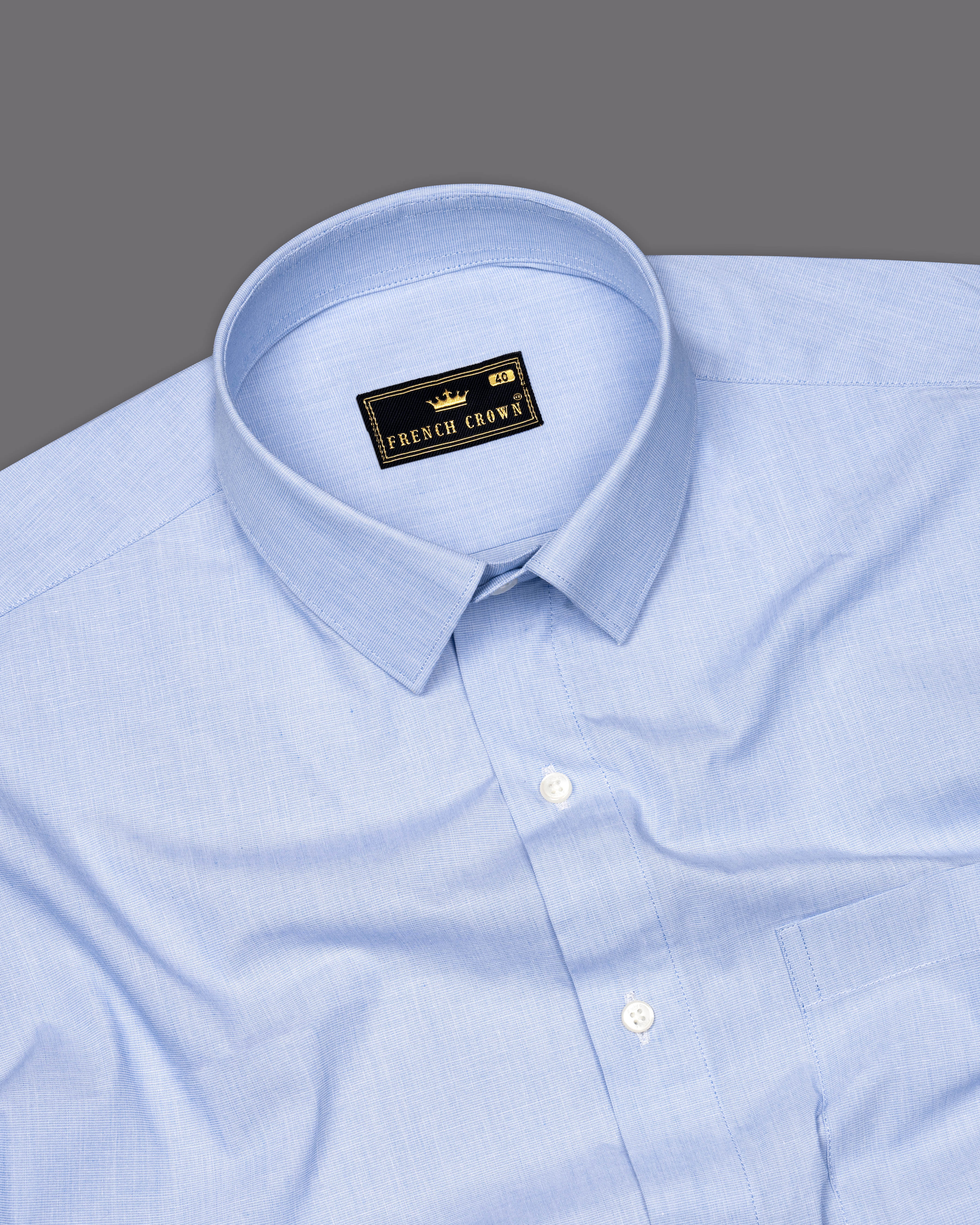 Periwinkle Blue Chambray Shirt