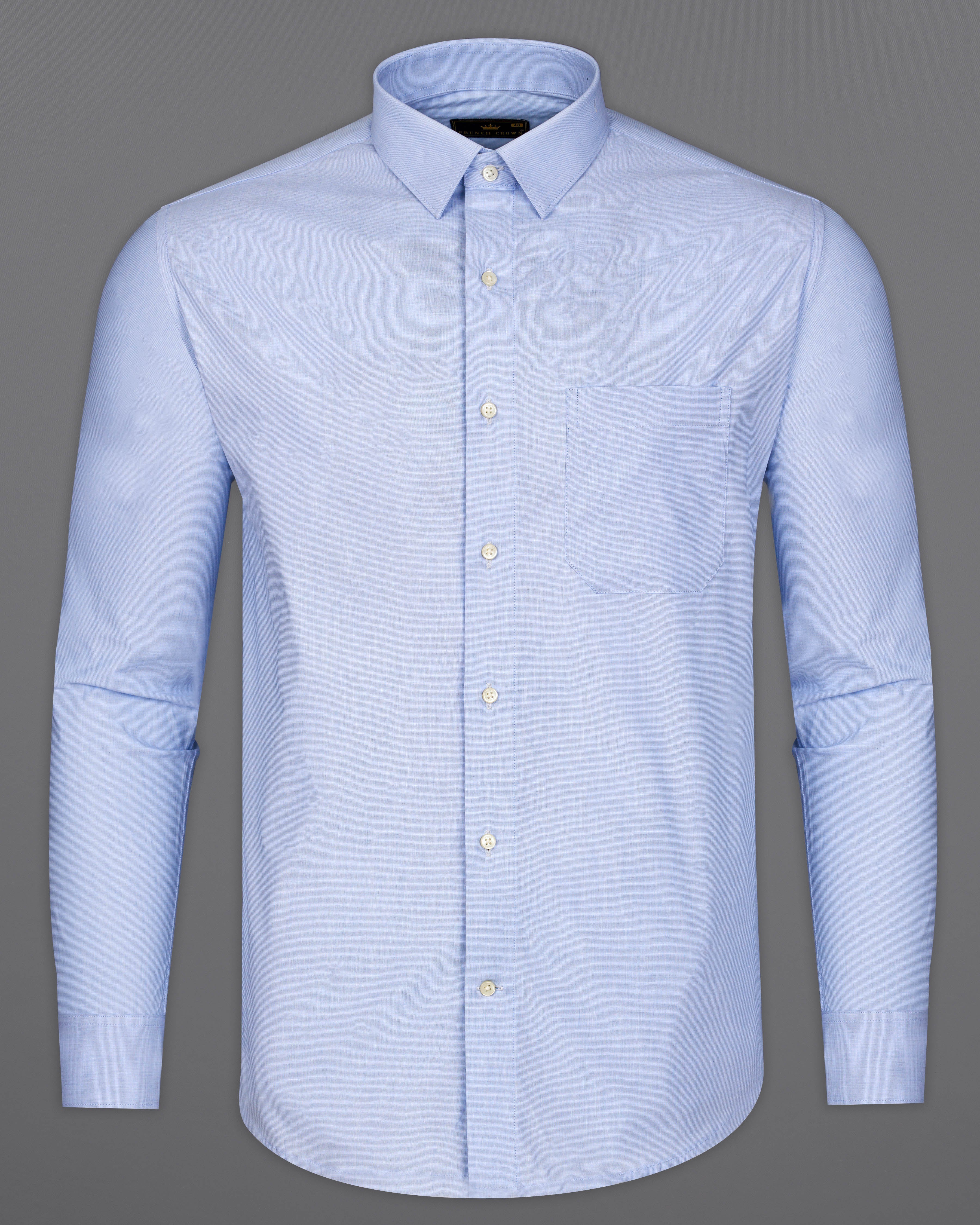 Periwinkle Blue Chambray Shirt 9362-38, 9362-H-38, 9362-39, 9362-H-39, 9362-40, 9362-H-40, 9362-42, 9362-H-42, 9362-44, 9362-H-44, 9362-46, 9362-H-46, 9362-48, 9362-H-48, 9362-50, 9362-H-50, 9362-52, 9362-H-52