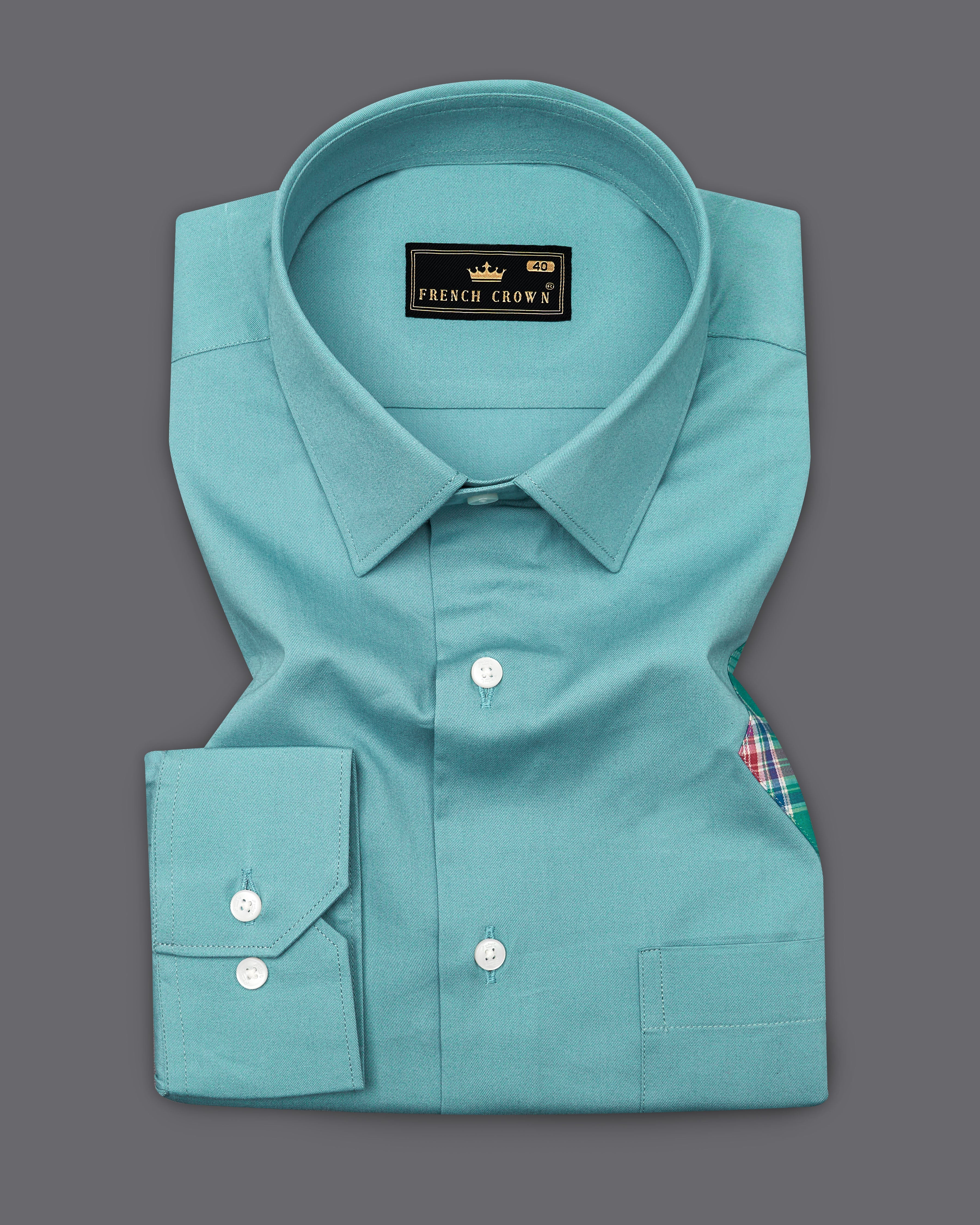 Oxley Green with Multicolour Checkered Royal Oxford Designer Shirt 9368-P110-38, 9368-P110-H-38, 9368-P110-39, 9368-P110-H-39, 9368-P110-40, 9368-P110-H-40, 9368-P110-42, 9368-P110-H-42, 9368-P110-44, 9368-P110-H-44, 9368-P110-46, 9368-P110-H-46, 9368-P110-48, 9368-P110-H-48, 9368-P110-50, 9368-P110-H-50, 9368-P110-52, 9368-P110-H-52