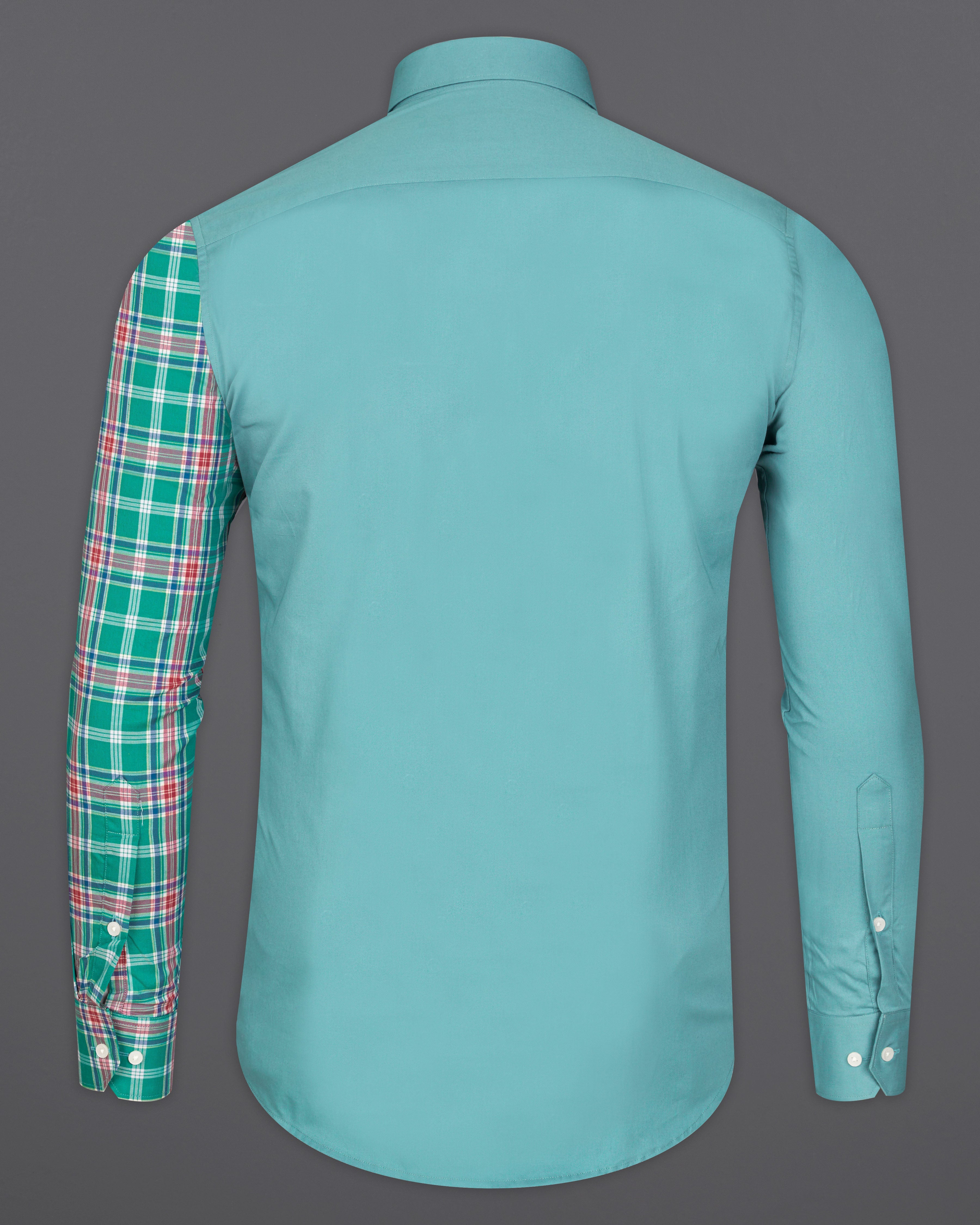Oxley Green with Multicolour Checkered Royal Oxford Designer Shirt 9368-P110-38, 9368-P110-H-38, 9368-P110-39, 9368-P110-H-39, 9368-P110-40, 9368-P110-H-40, 9368-P110-42, 9368-P110-H-42, 9368-P110-44, 9368-P110-H-44, 9368-P110-46, 9368-P110-H-46, 9368-P110-48, 9368-P110-H-48, 9368-P110-50, 9368-P110-H-50, 9368-P110-52, 9368-P110-H-52