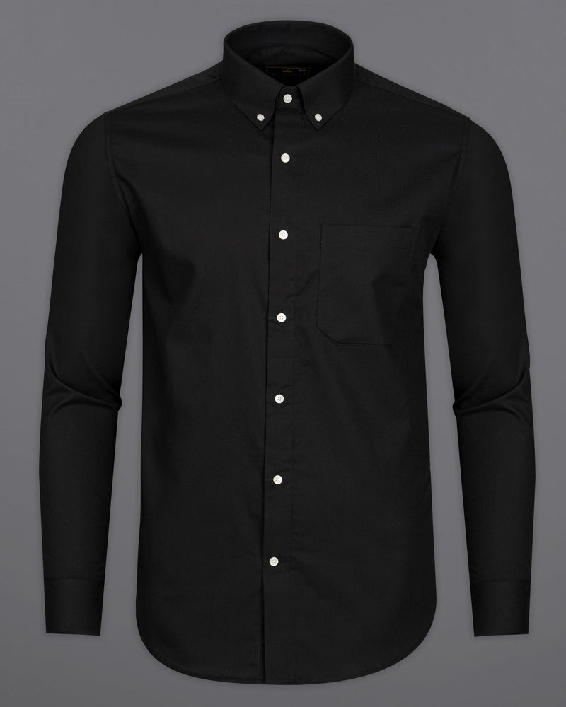 JADE BLACK SUPER SOFT GIZA COTTON SHIRT