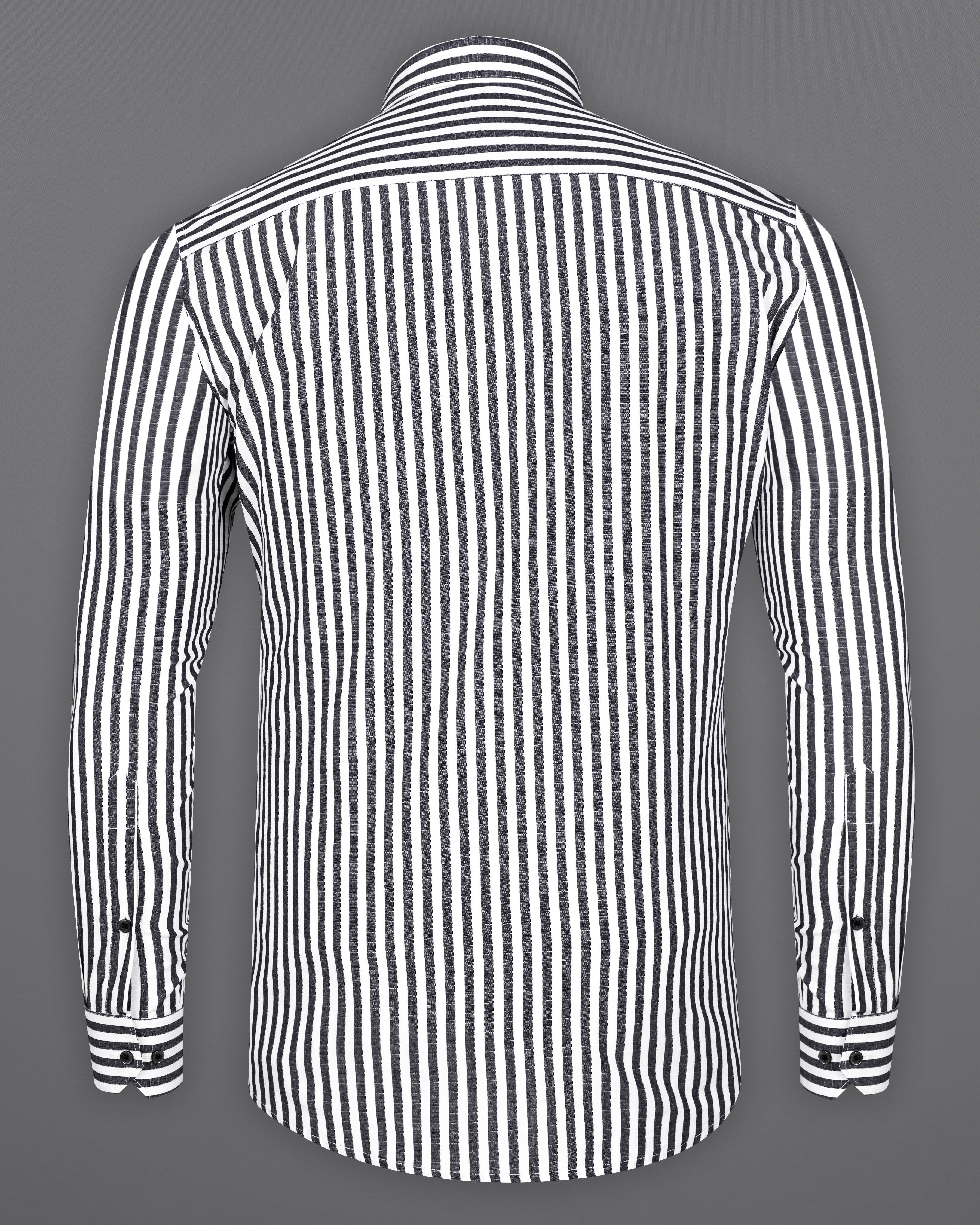 Charcoal Gray and White Striped Dobby Textured Premium Giza Cotton Shirt 9427-BD-BLK-38, 9427-BD-BLK-H-38, 9427-BD-BLK-39, 9427-BD-BLK-H-39, 9427-BD-BLK-40, 9427-BD-BLK-H-40, 9427-BD-BLK-42, 9427-BD-BLK-H-42, 9427-BD-BLK-44, 9427-BD-BLK-H-44, 9427-BD-BLK-46, 9427-BD-BLK-H-46, 9427-BD-BLK-48, 9427-BD-BLK-H-48, 9427-BD-BLK-50, 9427-BD-BLK-H-50, 9427-BD-BLK-52, 9427-BD-BLK-H-52