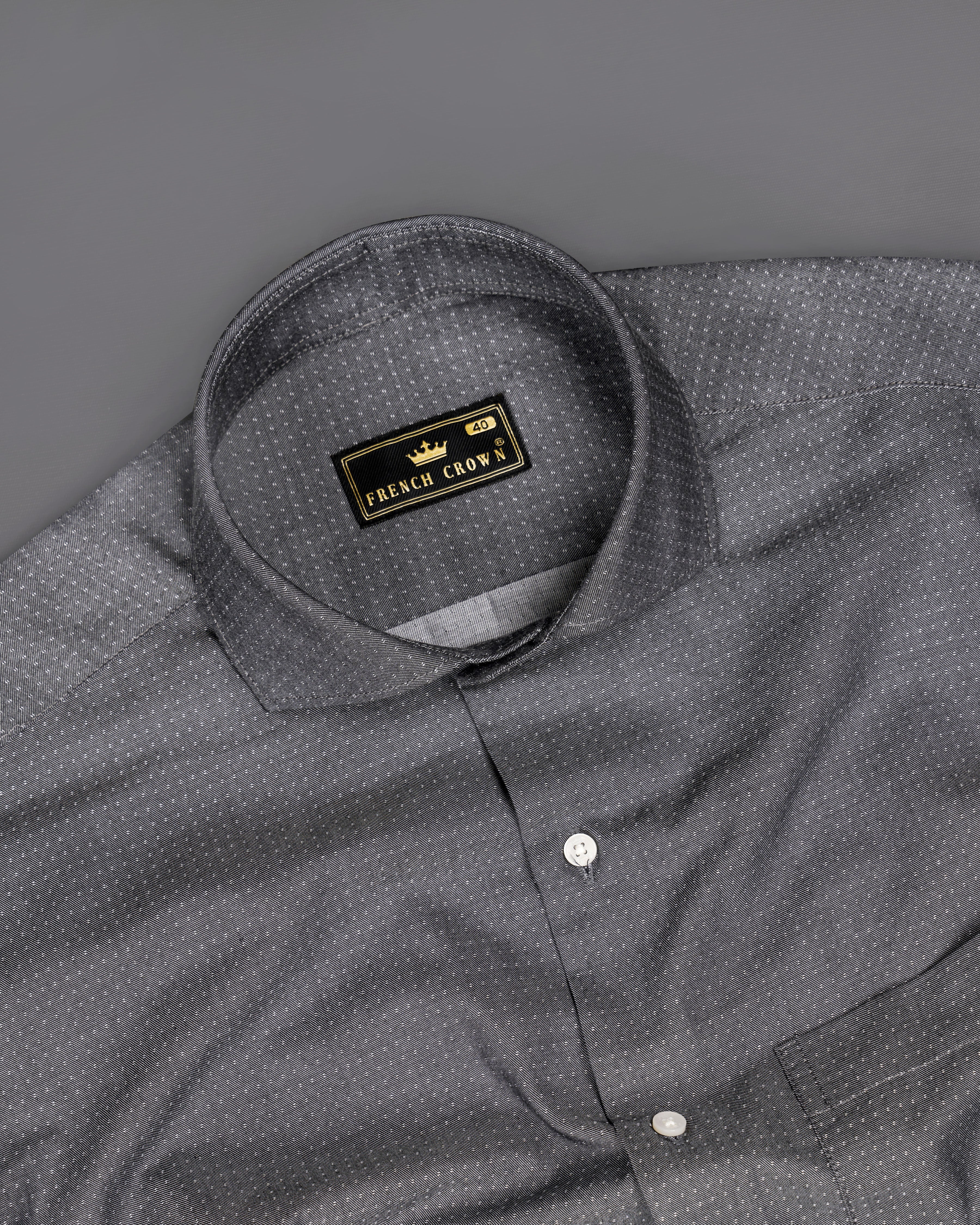 Storm Dust Gray Twill Premium Cotton Shirt 9435-CA-38, 9435-CA-H-38, 9435-CA-39, 9435-CA-H-39, 9435-CA-40, 9435-CA-H-40, 9435-CA-42, 9435-CA-H-42, 9435-CA-44, 9435-CA-H-44, 9435-CA-46, 9435-CA-H-46, 9435-CA-48, 9435-CA-H-48, 9435-CA-50, 9435-CA-H-50, 9435-CA-52, 9435-CA-H-52