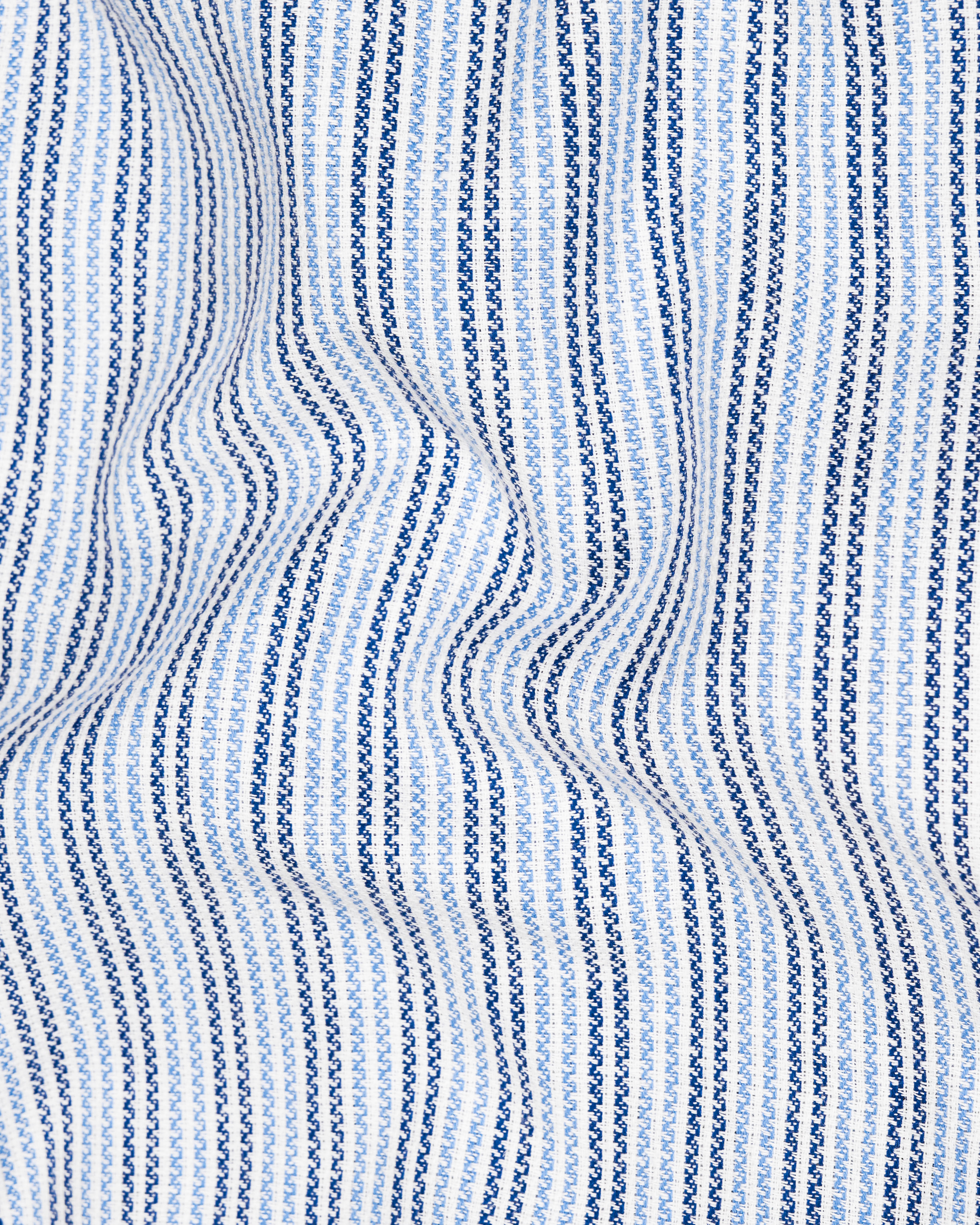 Cerulean with Glacier Blue Striped Dobby Textured Premium Giza Cotton Polo Shirt 9454-BLE-P392-H-38, 9454-BLE-P392-H-39, 9454-BLE-P392-H-40, 9454-BLE-P392-H-42, 9454-BLE-P392-H-44, 9454-BLE-P392-H-46, 9454-BLE-P392-H-48, 9454-BLE-P392-H-50,  9454-BLE-P392-H-52