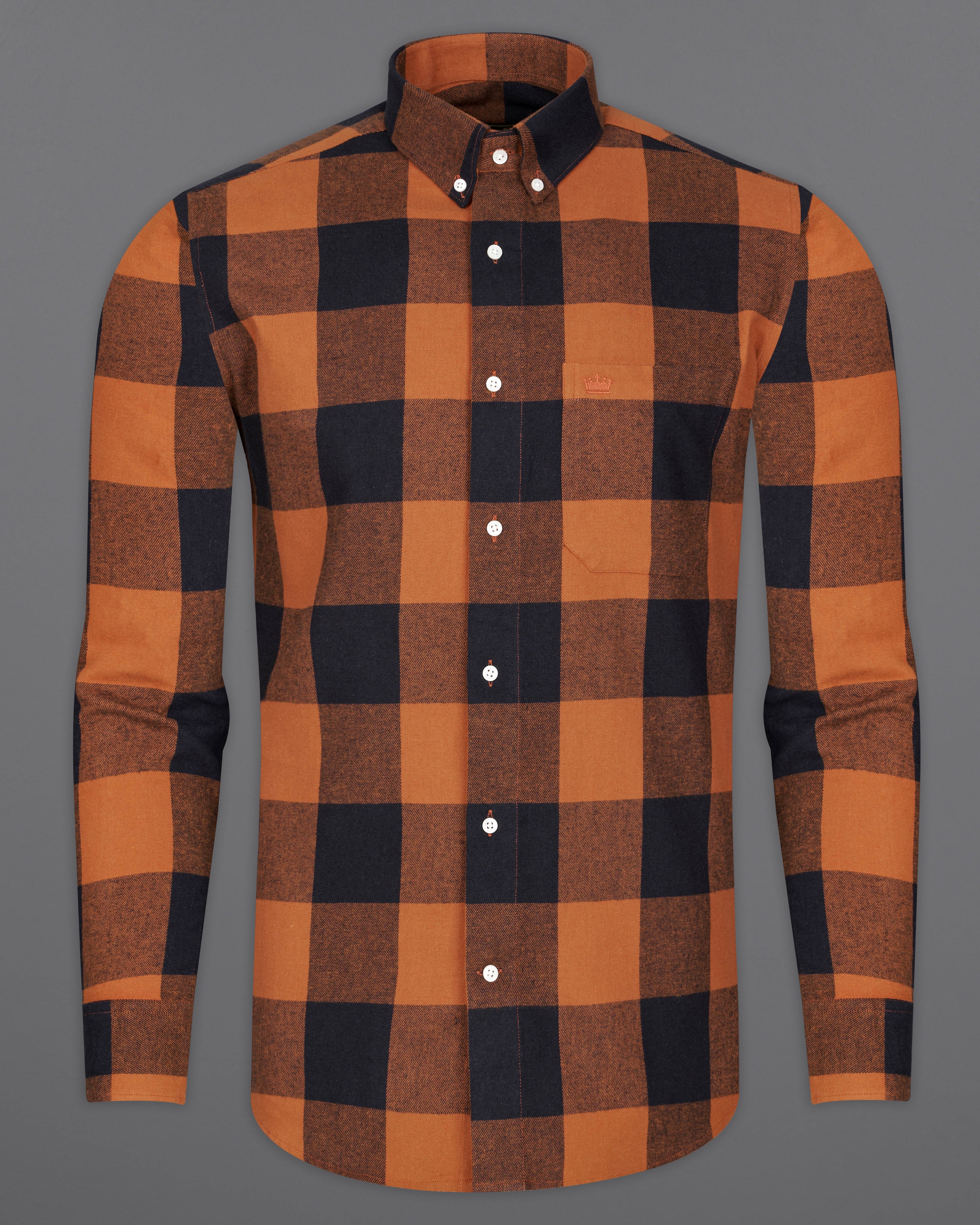 Sepia Orange and Black Checked Flannel Overshirt 9460-BD-OS-38, 9460-BD-OS-H-38, 9460-BD-OS-39, 9460-BD-OS-H-39, 9460-BD-OS-40, 9460-BD-OS-H-40, 9460-BD-OS-42, 9460-BD-OS-H-42, 9460-BD-OS-44, 9460-BD-OS-H-44, 9460-BD-OS-46, 9460-BD-OS-H-46, 9460-BD-OS-48, 9460-BD-OS-H-48, 9460-BD-OS-50, 9460-BD-OS-H-50, 9460-BD-OS-52, 9460-BD-OS-H-52