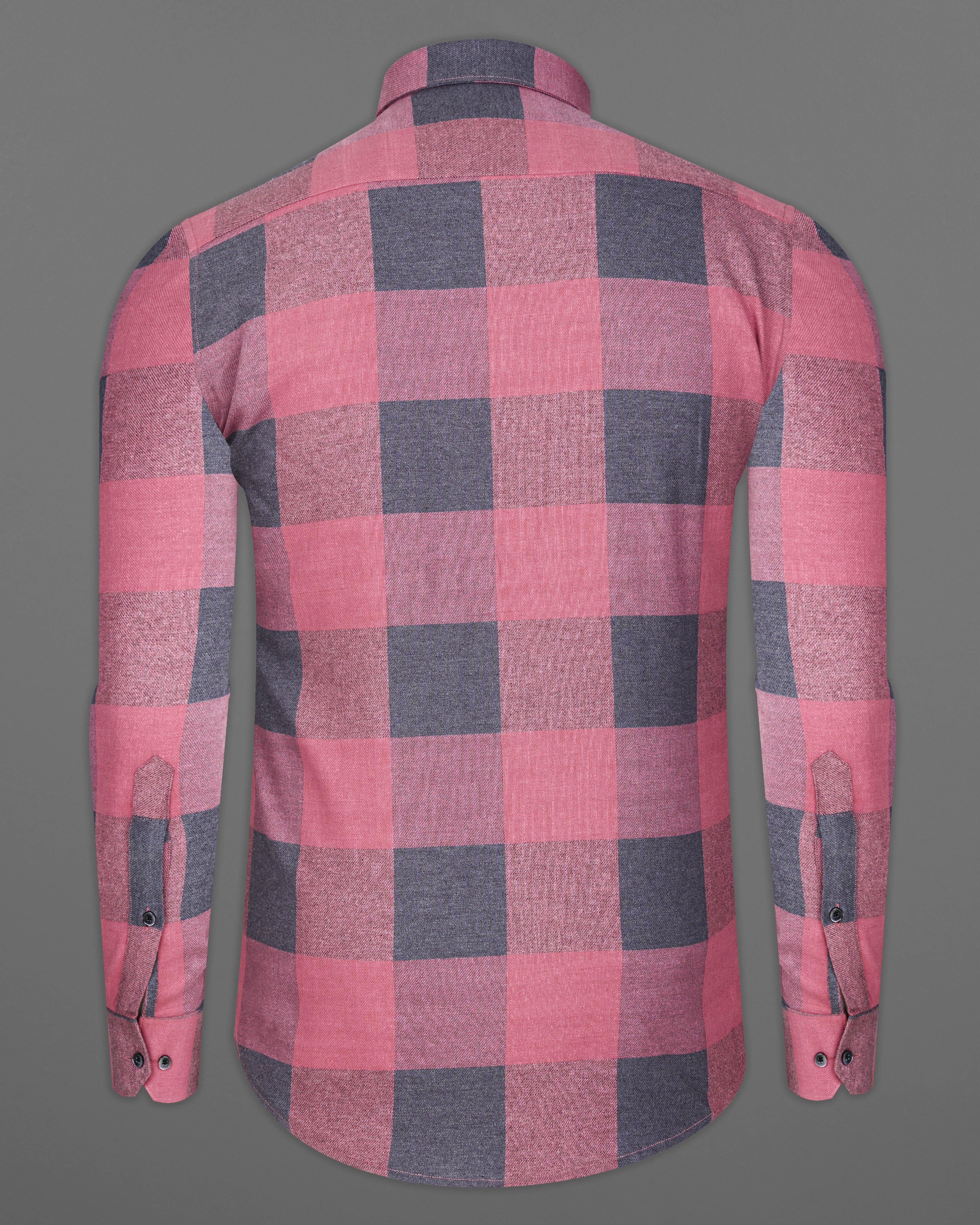 Turkish Pink with Gravel Gray Twill Checked Premium Cotton Overshirt 9463-BD-BLK-OS-38, 9463-BD-BLK-OS-H-38, 9463-BD-BLK-OS-39, 9463-BD-BLK-OS-H-39, 9463-BD-BLK-OS-40, 9463-BD-BLK-OS-H-40, 9463-BD-BLK-OS-42, 9463-BD-BLK-OS-H-42, 9463-BD-BLK-OS-44, 9463-BD-BLK-OS-H-44, 9463-BD-BLK-OS-46, 9463-BD-BLK-OS-H-46, 9463-BD-BLK-OS-48, 9463-BD-BLK-OS-H-48, 9463-BD-BLK-OS-50, 9463-BD-BLK-OS-H-50, 9463-BD-BLK-OS-52, 9463-BD-BLK-OS-H-52