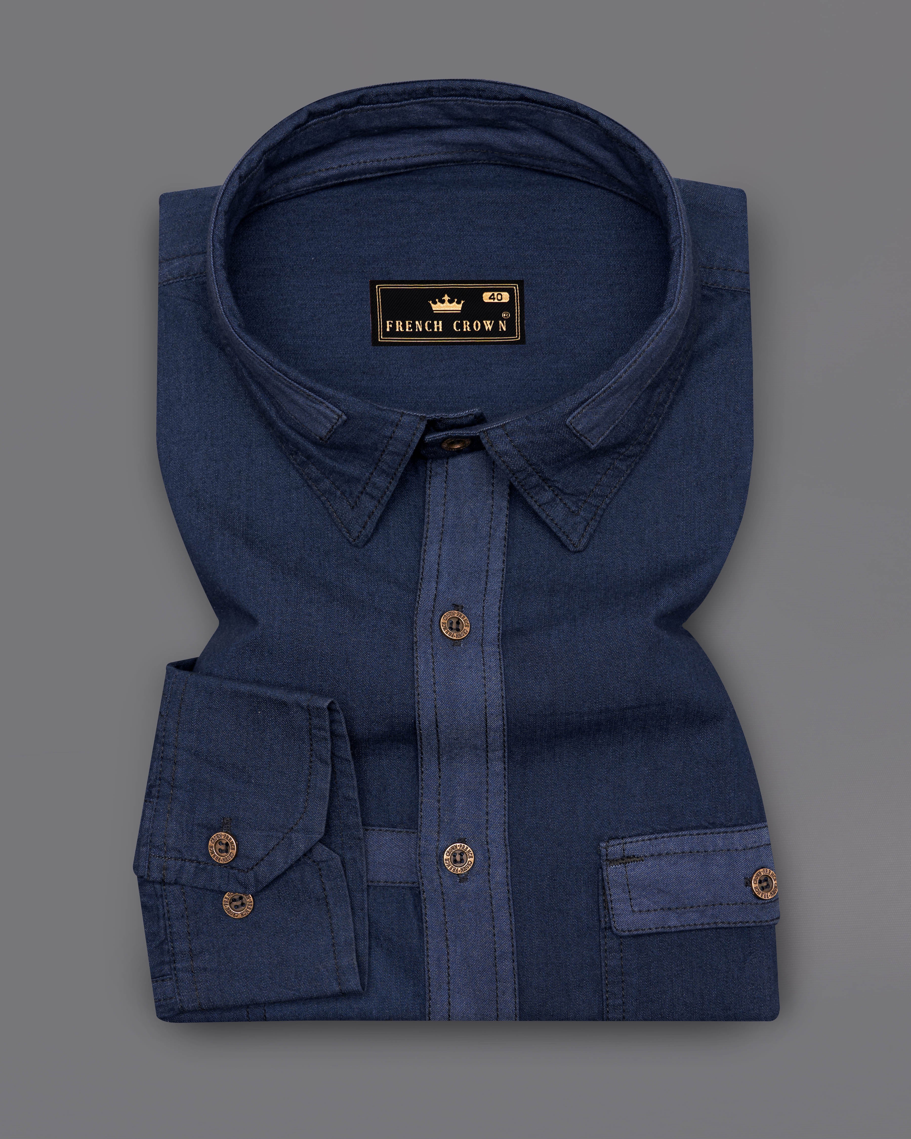 Mirage Blue Chambray Textured Designer Overshirt with Brown Patchwork 9467-MB-38, 9467-MB-H-38, 9467-MB-39, 9467-MB-H-39, 9467-MB-40, 9467-MB-H-40, 9467-MB-42, 9467-MB-H-42, 9467-MB-44, 9467-MB-H-44, 9467-MB-46, 9467-MB-H-46, 9467-MB-48, 9467-MB-H-48, 9467-MB-50, 9467-MB-H-50, 9467-MB-52, 9467-MB-H-52