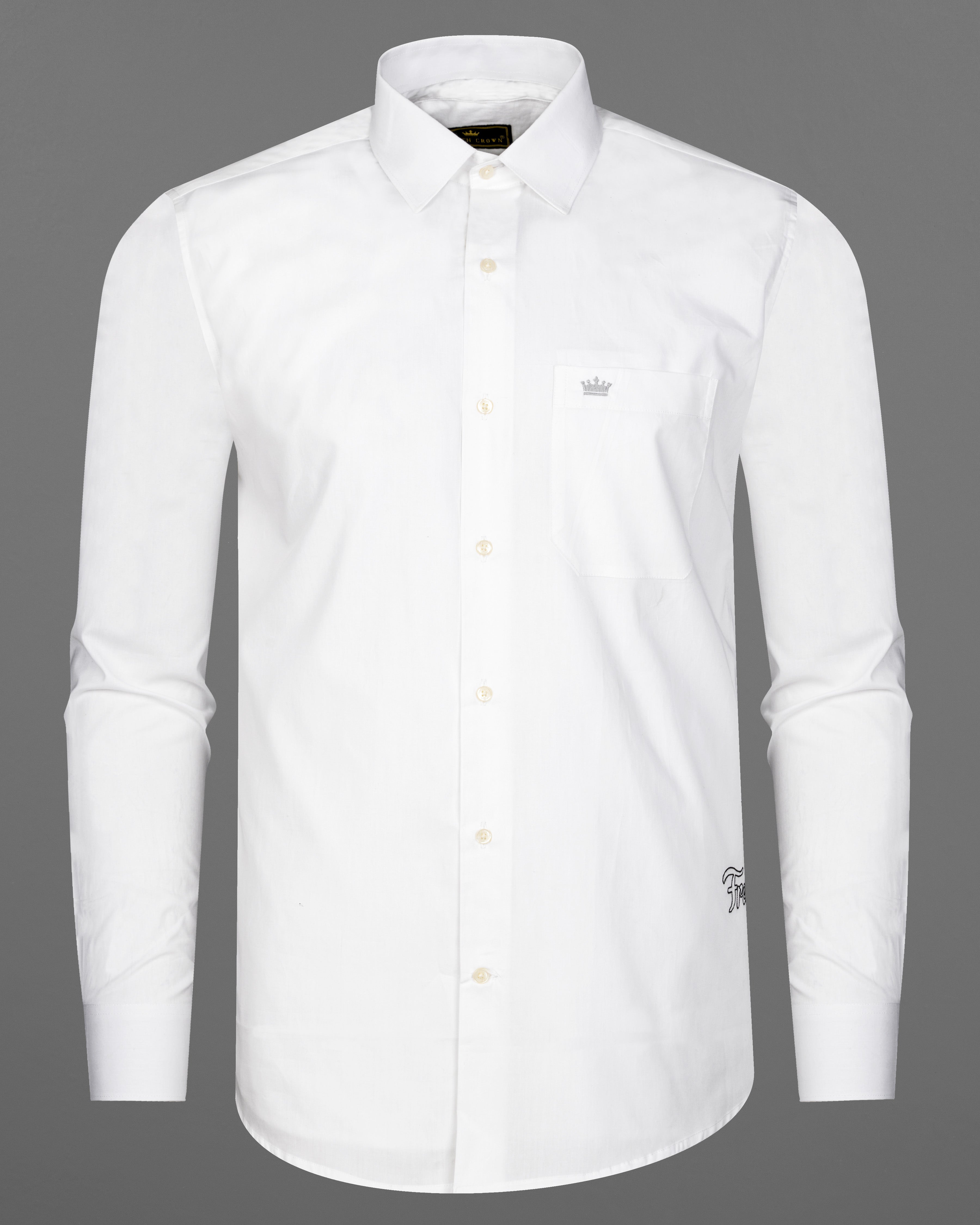 Bright White Subtle Sheen Signature Embroidered Super Soft Premium Cotton Shirt 9484-E066-38, 9484-E066-H-38, 9484-E066-39, 9484-E066-H-39, 9484-E066-40, 9484-E066-H-40, 9484-E066-42, 9484-E066-H-42, 9484-E066-44, 9484-E066-H-44, 9484-E066-46, 9484-E066-H-46, 9484-E066-48, 9484-E066-H-48, 9484-E066-50, 9484-E066-H-50, 9484-E066-52, 9484-E066-H-52