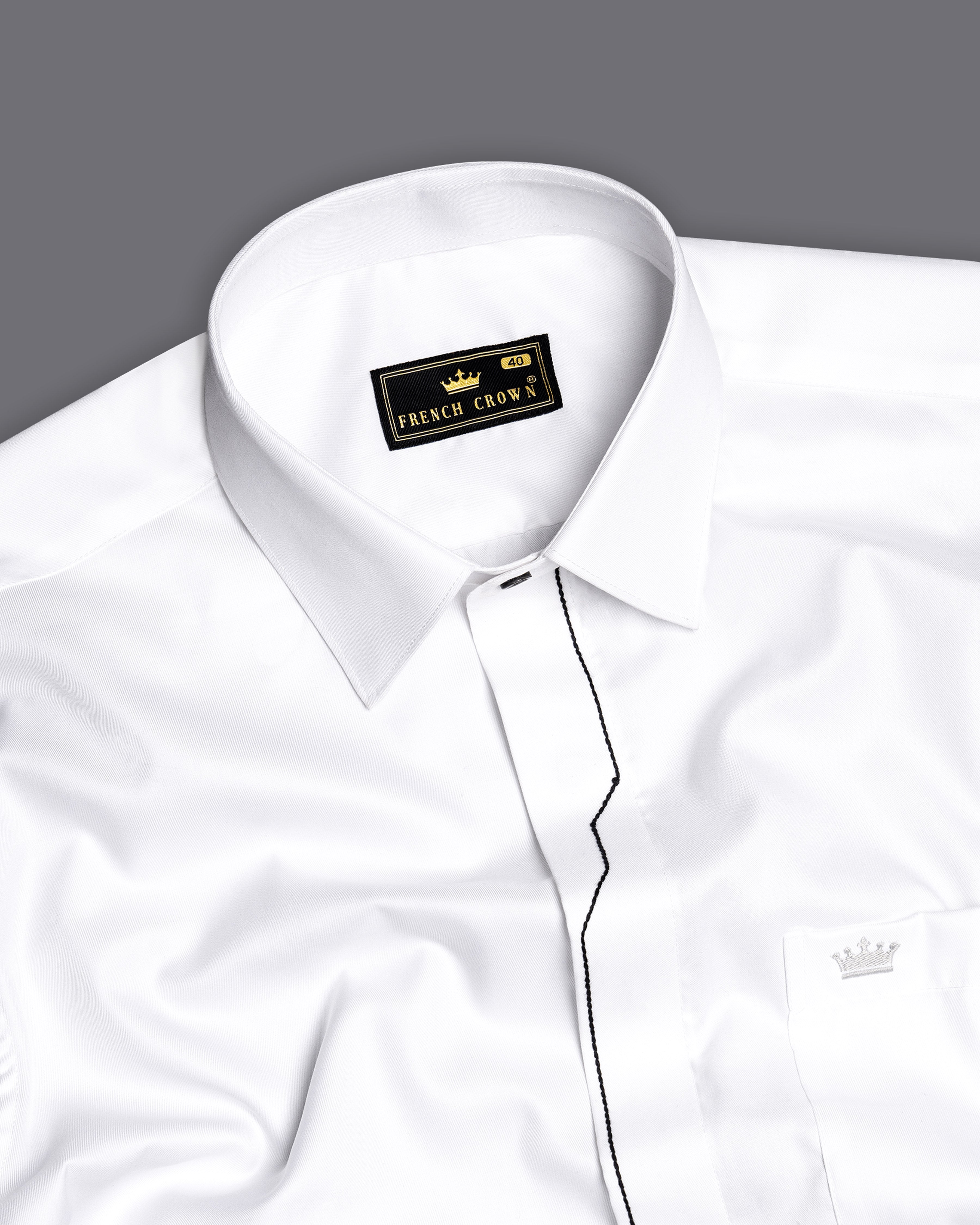 Black & White Sportswear - Black&White メンズシャツ4枚セット Bright White with Black Casual/Formal Plain-Solid Premium