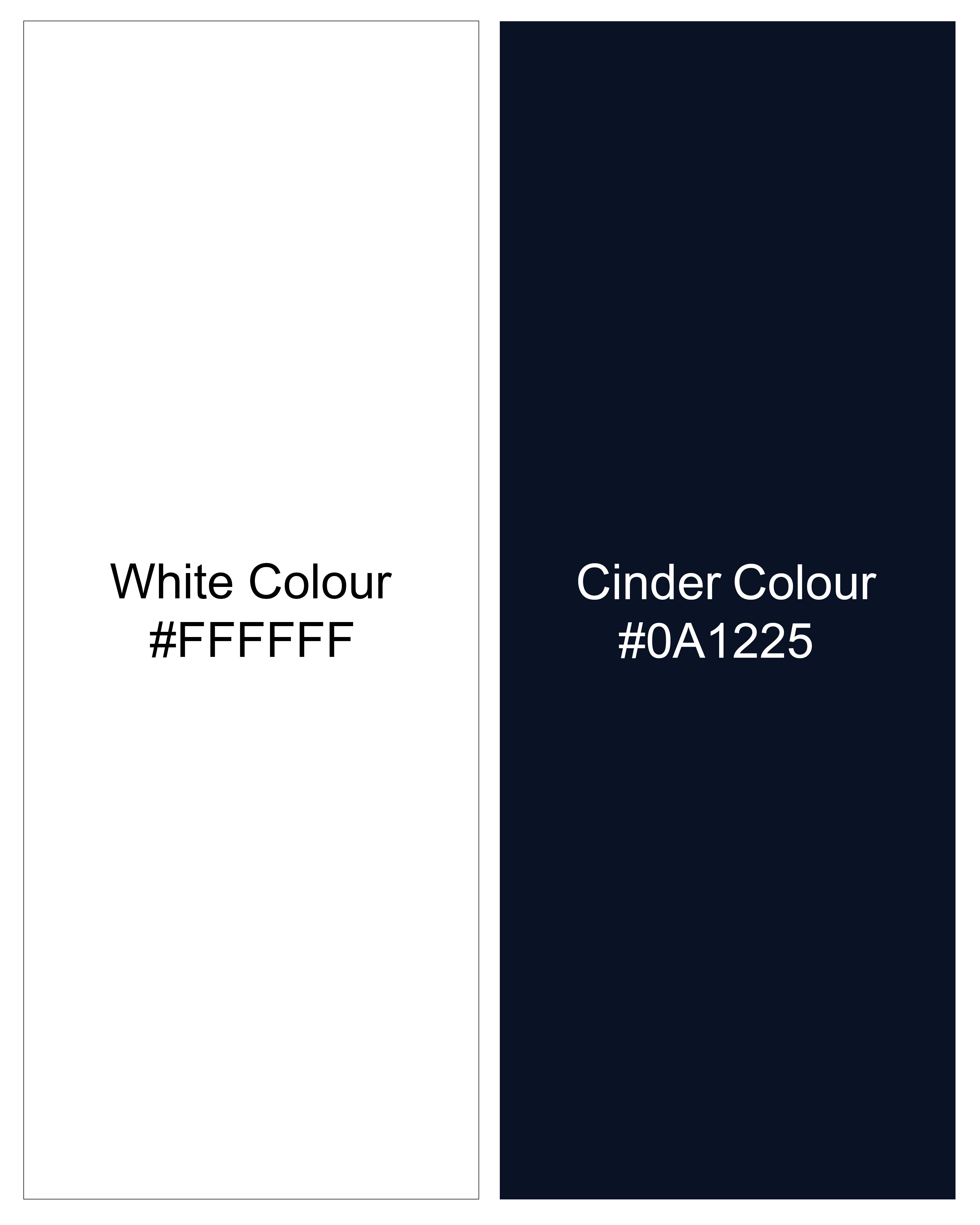 Cinder Black and White Floral Printed Premium Cotton Shirt         9573-CC-BLE-SS-H-38, 9573-CC-BLE-SS-H-39, 9573-CC-BLE-SS-H-40, 9573-CC-BLE-SS-H-42, 9573-CC-BLE-SS-H-44, 9573-CC-BLE-SS-H-46, 9573-CC-BLE-SS-H-48, 9573-CC-BLE-SS-H-50,  9573-CC-BLE-SS-H-52