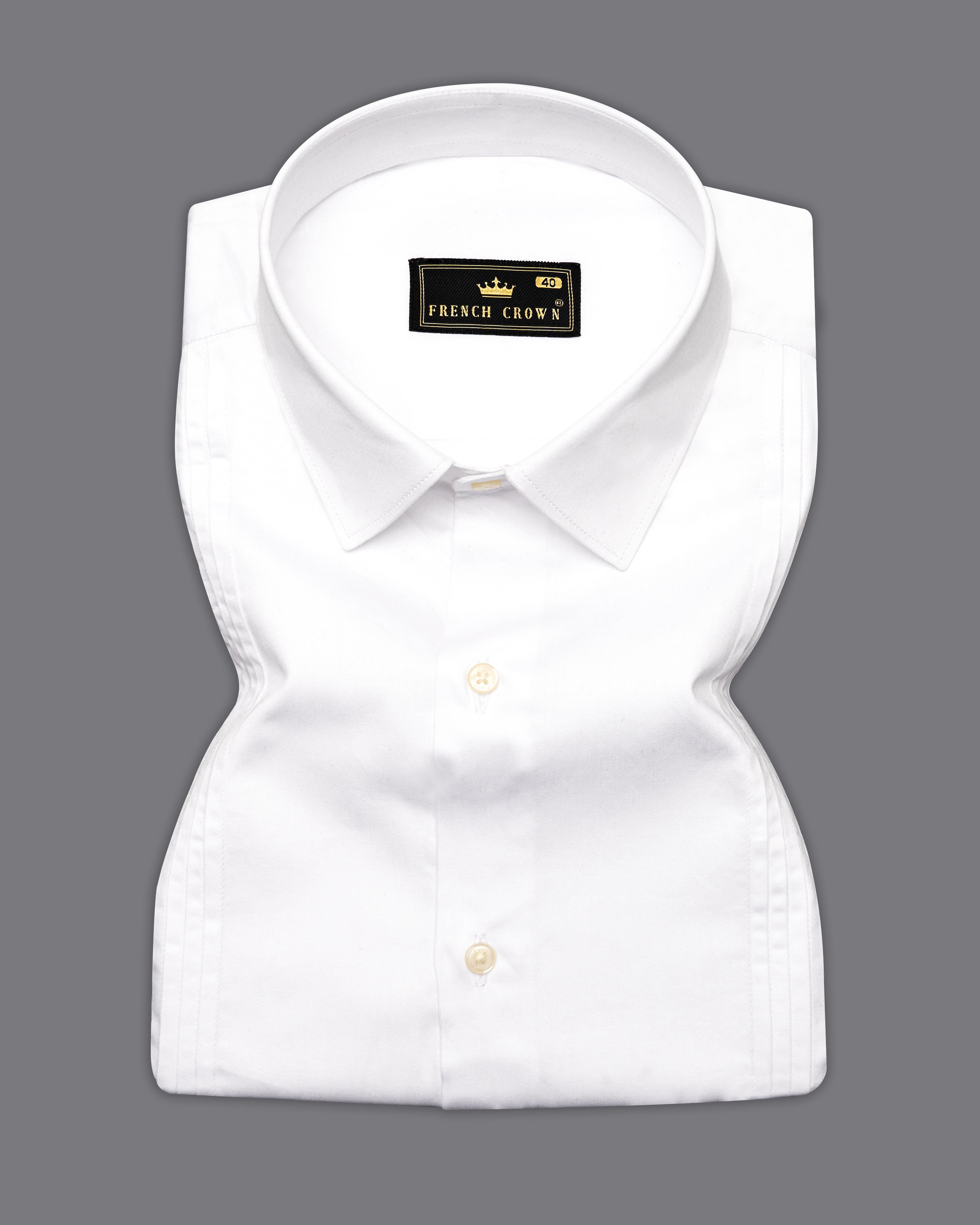 Bright White Pleated Super Soft Premium Cotton Tuxedo Shirt , 9583-P595-SS-H-38, 9583-P595-SS-H-39, 9583-P595-SS-H-40, 9583-P595-SS-H-42, 9583-P595-SS-H-44, 9583-P595-SS-H-46, 9583-P595-SS-H-48, 9583-P595-SS-H-50, 9583-P595-SS-H-52