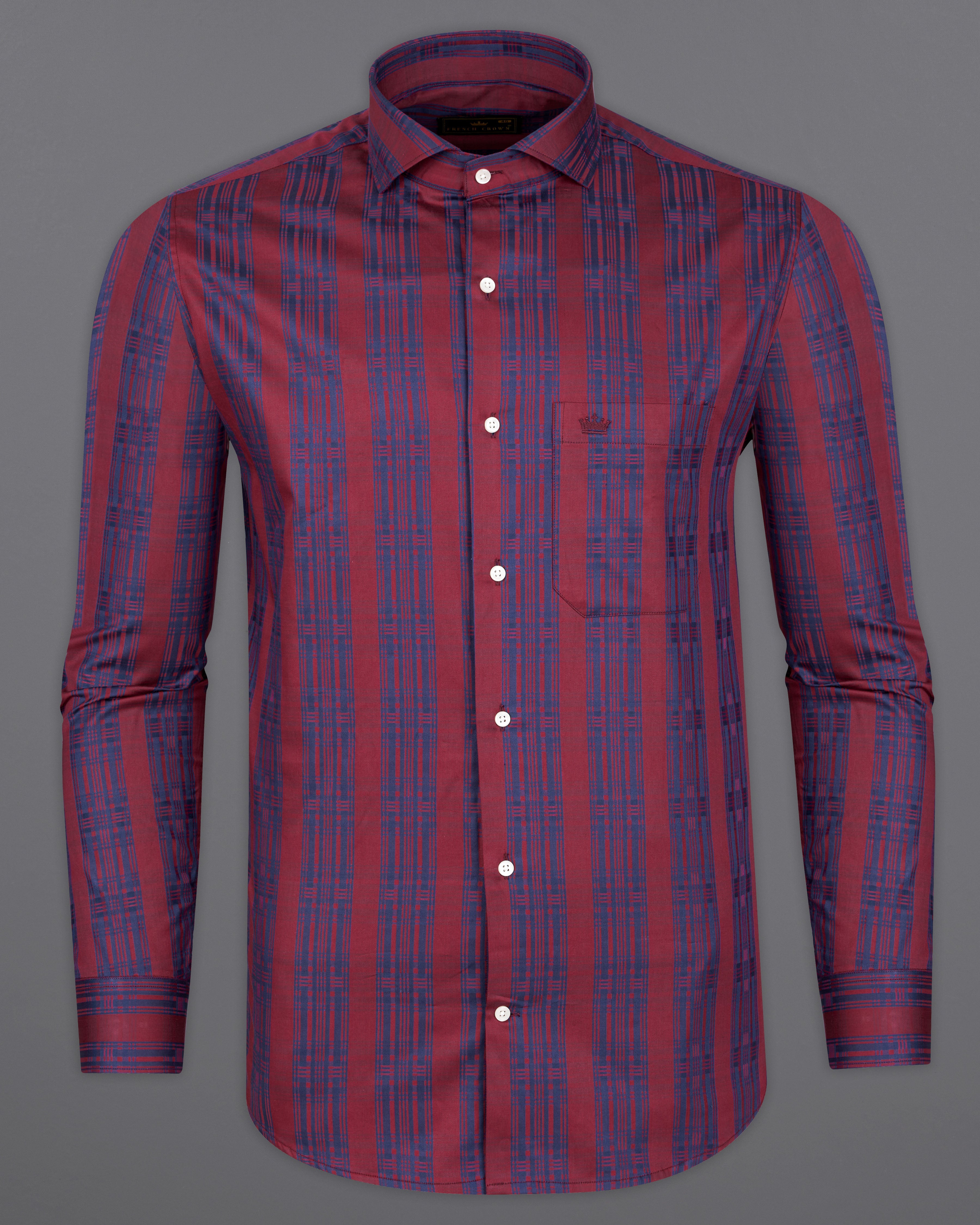 Auburn Red with Fiord Blue Jacquard Textured Giza Cotton Shirt 9611-CA-38,9611-CA-H-38,9611-CA-39,9611-CA-H-39,9611-CA-40,9611-CA-H-40,9611-CA-42,9611-CA-H-42,9611-CA-44,9611-CA-H-44,9611-CA-46,9611-CA-H-46,9611-CA-48,9611-CA-H-48,9611-CA-50,9611-CA-H-50,9611-CA-52,9611-CA-H-52