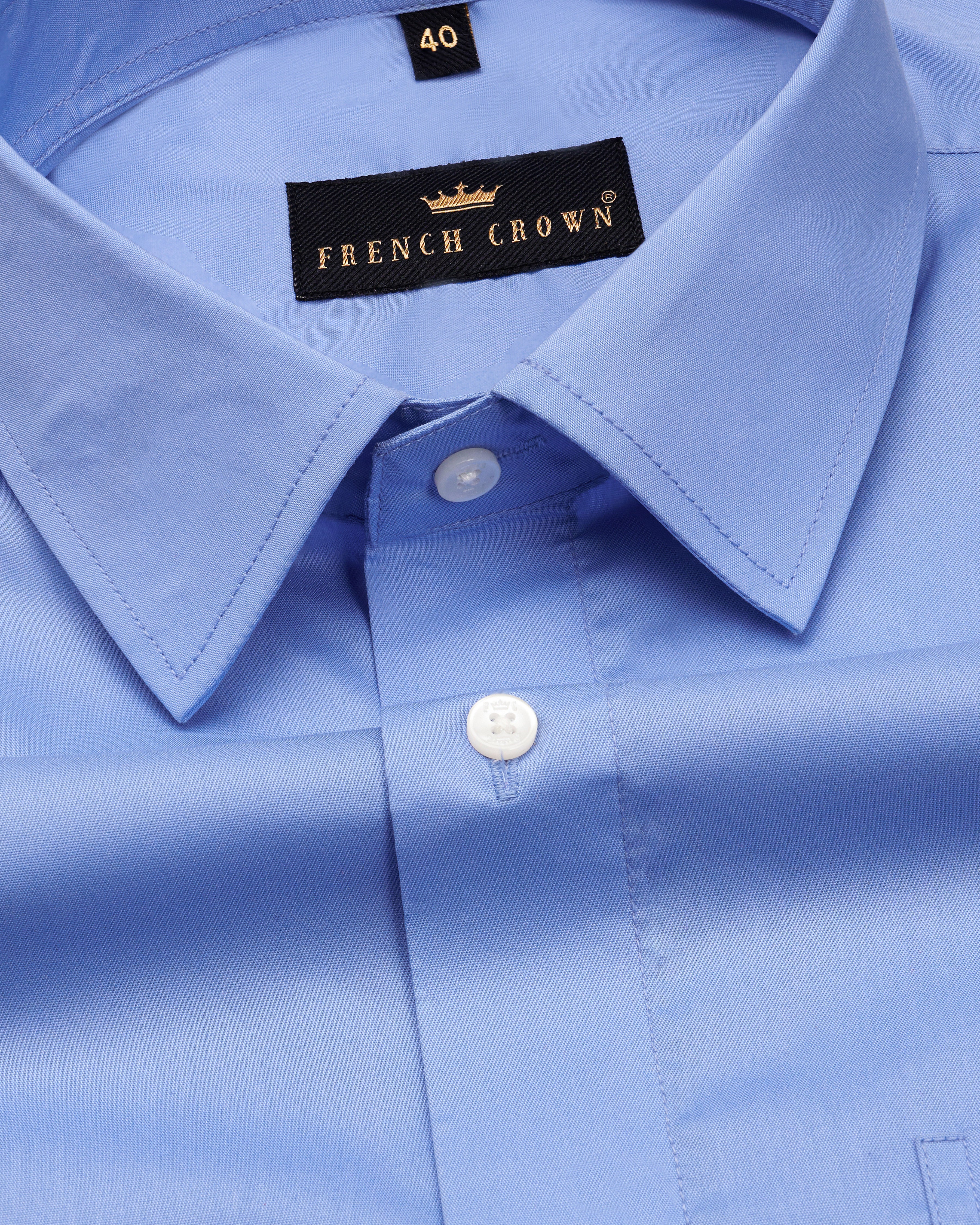 Tealish Blue Premium Cotton Shirt