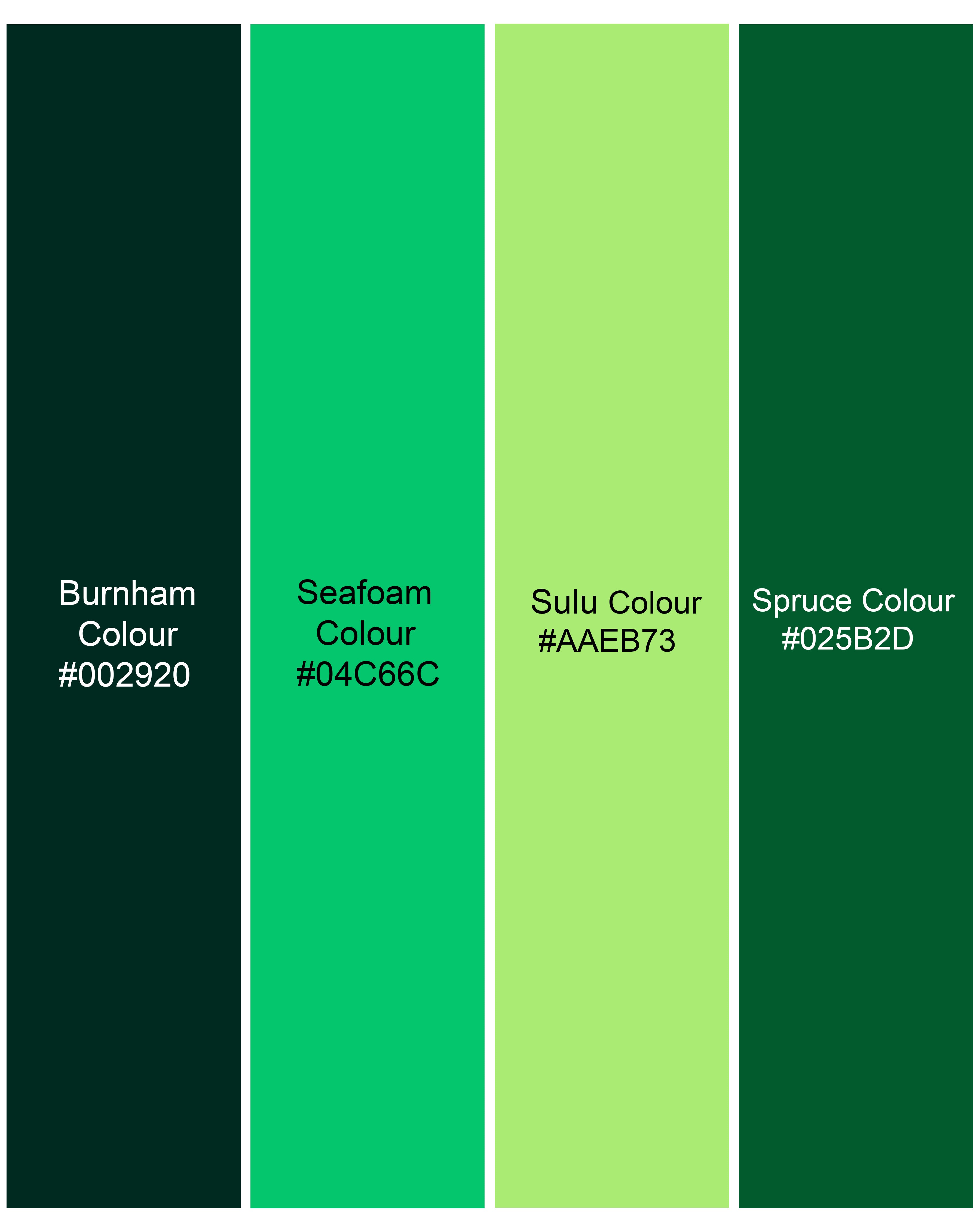 Burnham Green with Seafoam Green Multicolour Printed Super Soft Premium Cotton Shirt 9675-GR-38, 9675-GR-H-38, 9675-GR-39, 9675-GR-H-39, 9675-GR-40, 9675-GR-H-40, 9675-GR-42, 9675-GR-H-42, 9675-GR-44, 9675-GR-H-44, 9675-GR-46, 9675-GR-H-46, 9675-GR-48, 9675-GR-H-48, 9675-GR-50, 9675-GR-H-50, 9675-GR-52, 9675-GR-H-52