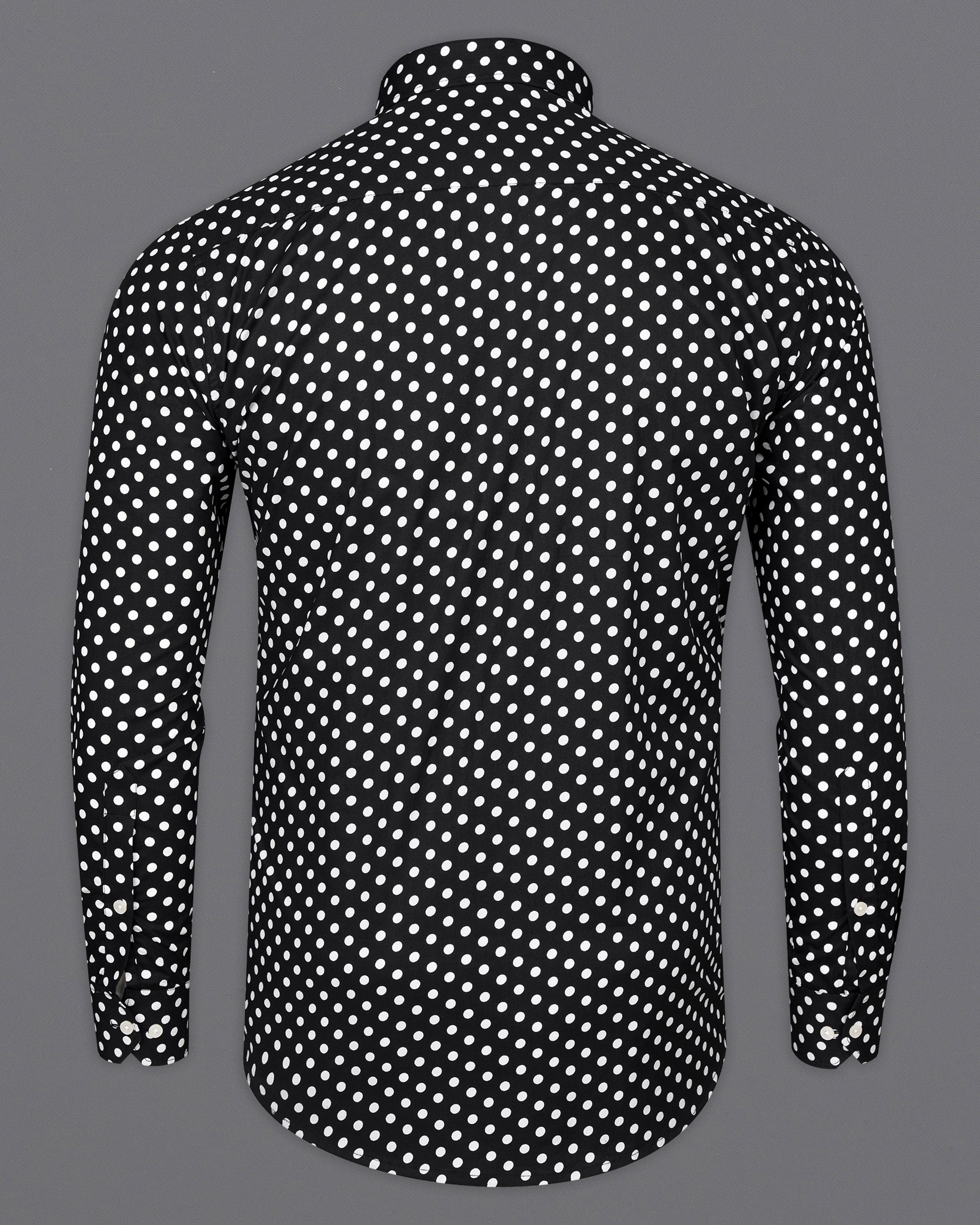 Jade Black Polka Dotted Premium Cotton Shirt 9677-BD-38, 9677-BD-H-38, 9677-BD-39, 9677-BD-H-39, 9677-BD-40, 9677-BD-H-40, 9677-BD-42, 9677-BD-H-42, 9677-BD-44, 9677-BD-H-44, 9677-BD-46, 9677-BD-H-46, 9677-BD-48, 9677-BD-H-48, 9677-BD-50, 9677-BD-H-50, 9677-BD-52, 9677-BD-H-52