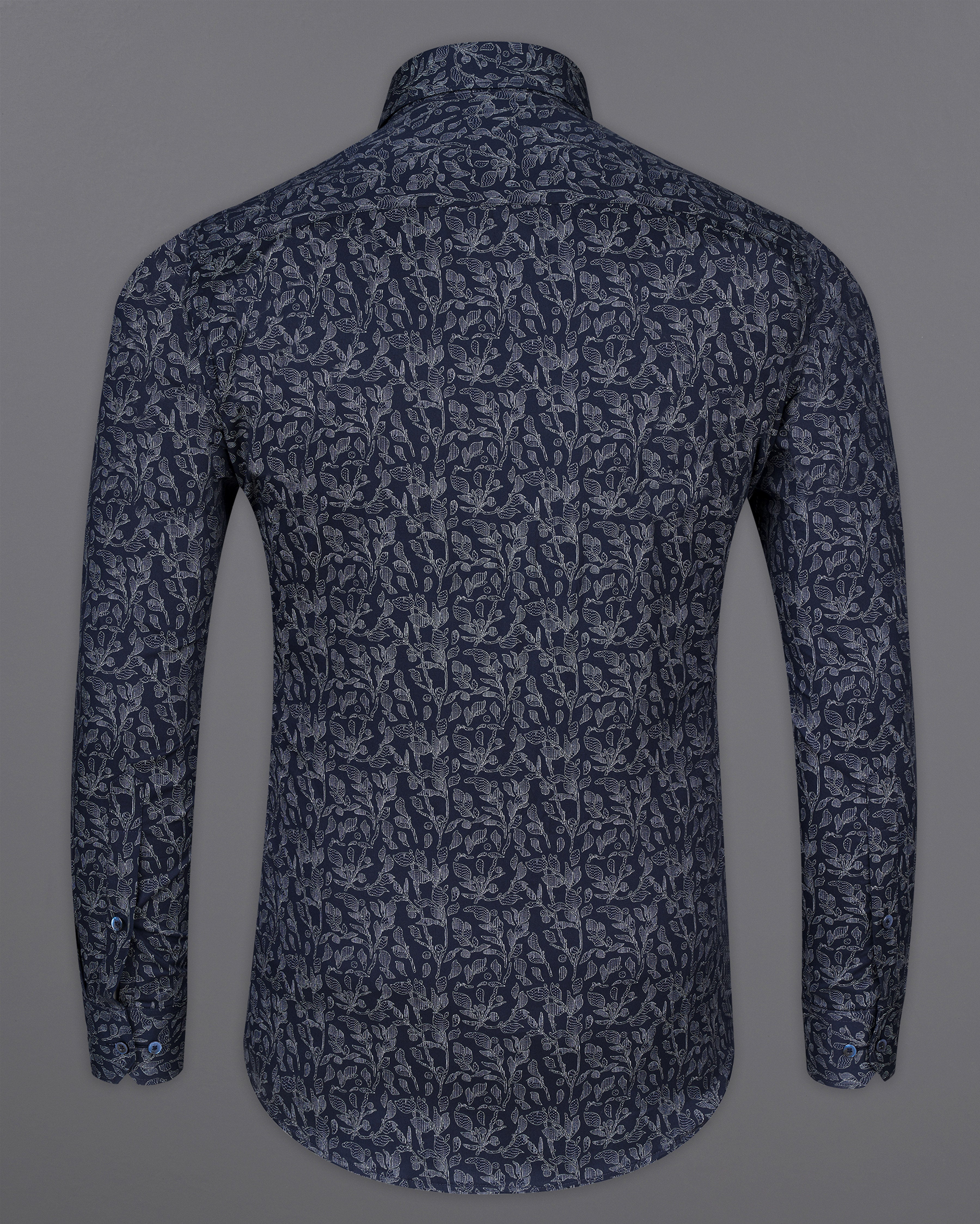 Ebony Clay Blue with Leaves Printed Super Soft Premium Cotton Shirt 9683-BLE-38, 9683-BLE-H-38, 9683-BLE-39, 9683-BLE-H-39, 9683-BLE-40, 9683-BLE-H-40, 9683-BLE-42, 9683-BLE-H-42, 9683-BLE-44, 9683-BLE-H-44, 9683-BLE-46, 9683-BLE-H-46, 9683-BLE-48, 9683-BLE-H-48, 9683-BLE-50, 9683-BLE-H-50, 9683-BLE-52, 9683-BLE-H-52