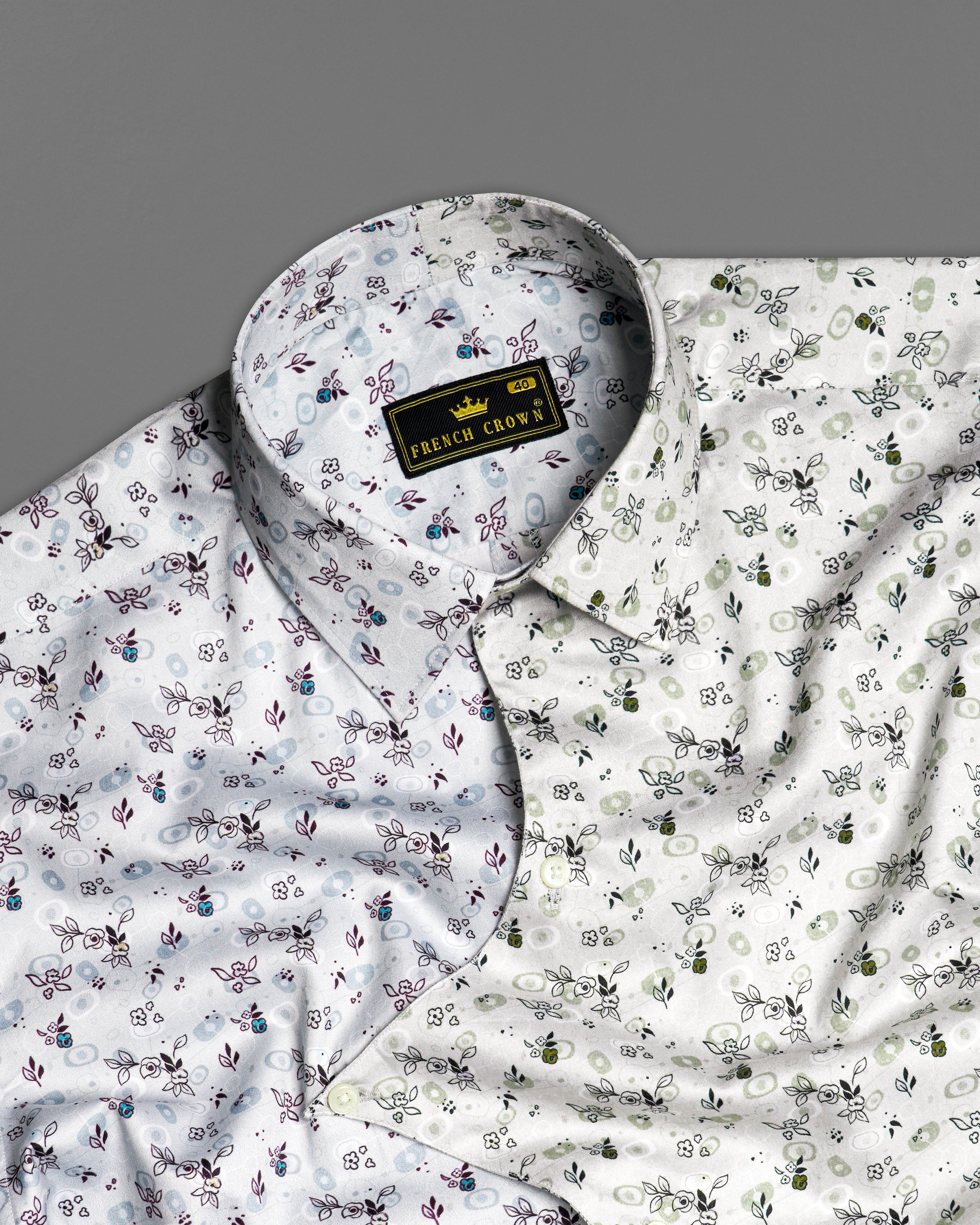 Mercury Cream and White Ditsy Printed Super Soft Premium Cotton Designer Shirt 9684-D22-38, 9684-D22-H-38, 9684-D22-39, 9684-D22-H-39, 9684-D22-40, 9684-D22-H-40, 9684-D22-42, 9684-D22-H-42, 9684-D22-44, 9684-D22-H-44, 9684-D22-46, 9684-D22-H-46, 9684-D22-48, 9684-D22-H-48, 9684-D22-50, 9684-D22-H-50, 9684-D22-52, 9684-D22-H-52