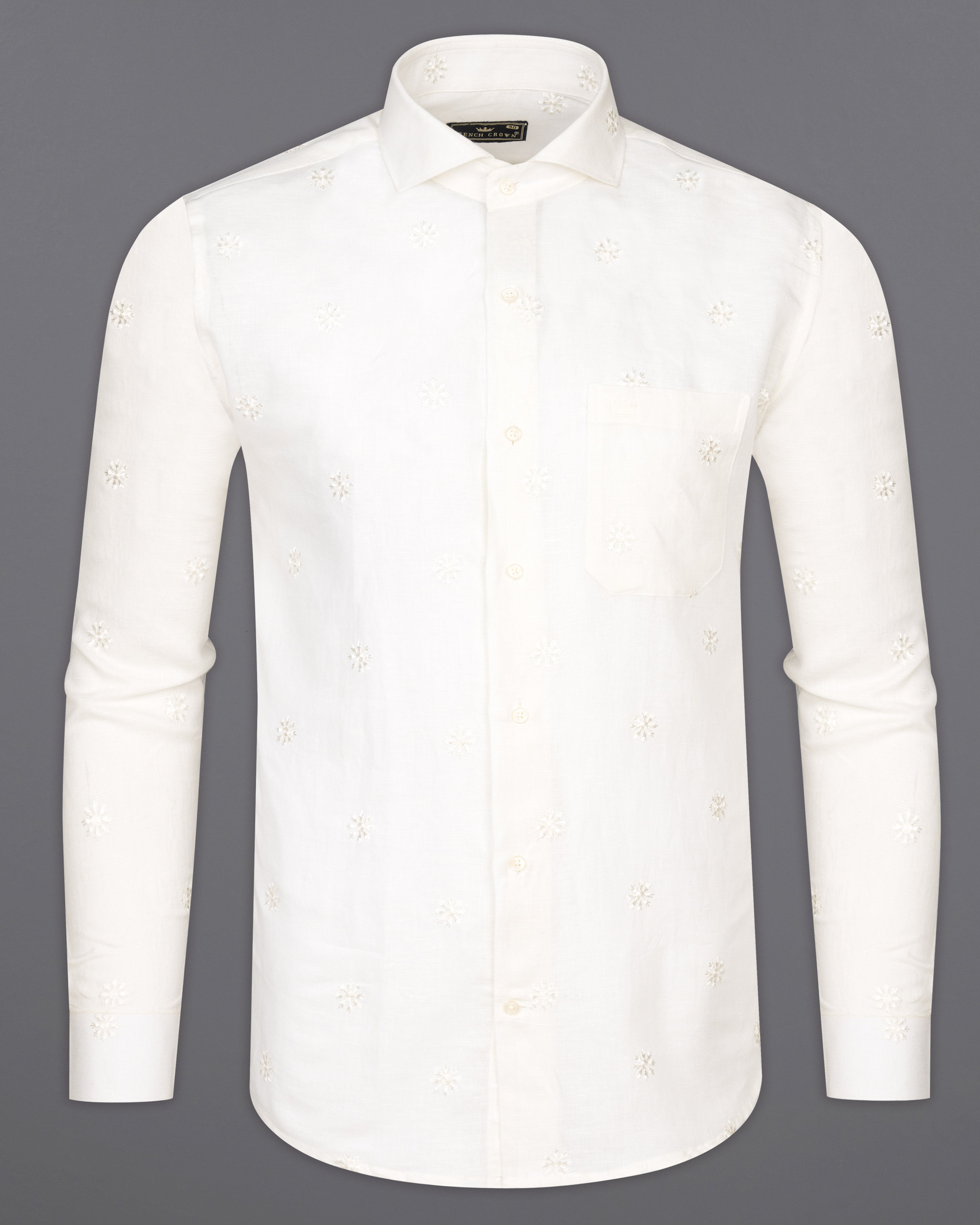 Bright White Embroidered Luxurious Linen Shirt 9713-CA-38, 9713-CA-H-38, 9713-CA-39, 9713-CA-H-39, 9713-CA-40, 9713-CA-H-40, 9713-CA-42, 9713-CA-H-42, 9713-CA-44, 9713-CA-H-44, 9713-CA-46, 9713-CA-H-46, 9713-CA-48, 9713-CA-H-48, 9713-CA-50, 9713-CA-H-50, 9713-CA-52, 9713-CA-H-52