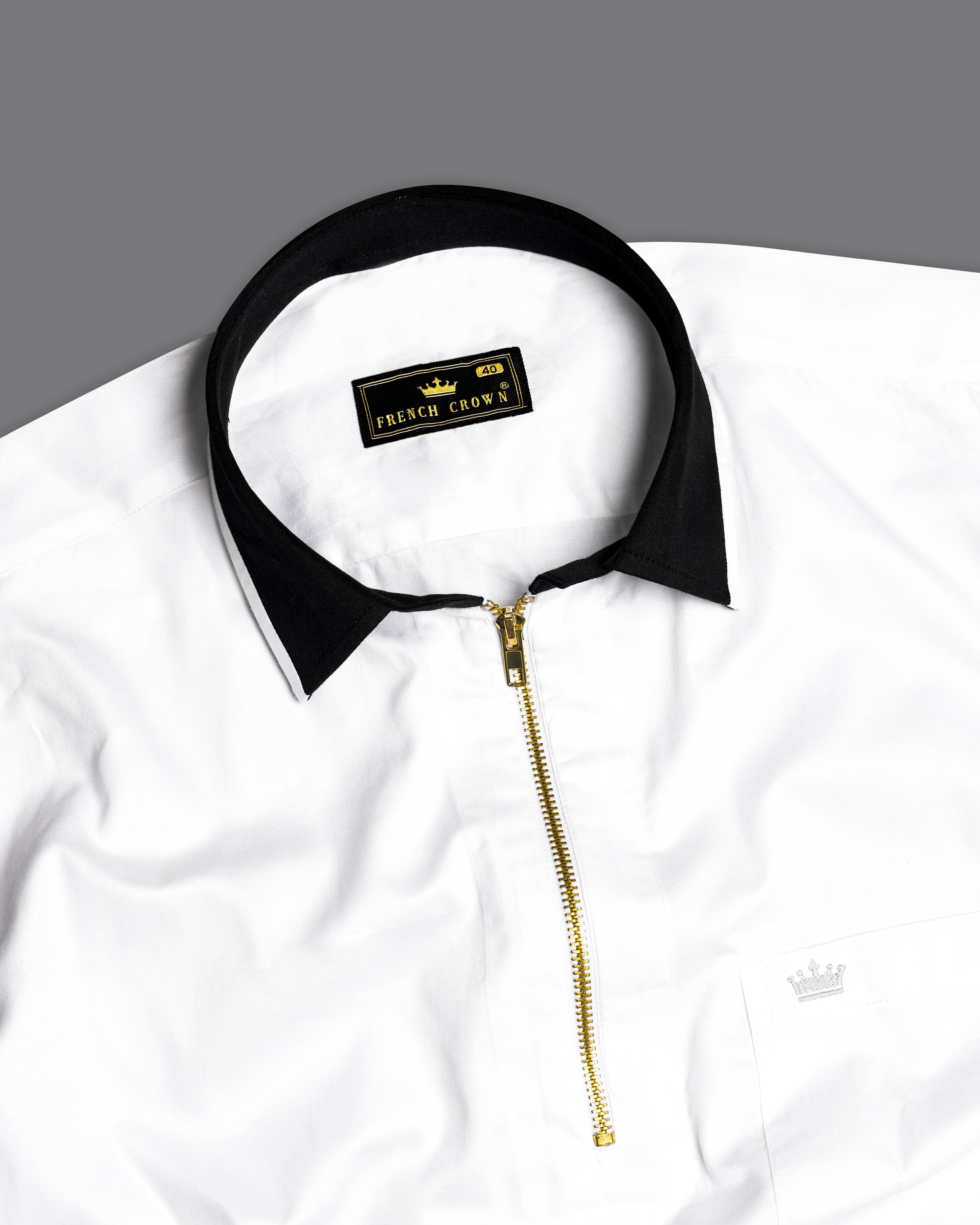 Bright White Super Soft Premium Cotton Designer Shirt with Black Collar and Cuffs 9730-BCC-ZP-P76-38, 9730-BCC-ZP-P76-H-38, 9730-BCC-ZP-P76-39, 9730-BCC-ZP-P76-H-39, 9730-BCC-ZP-P76-40, 9730-BCC-ZP-P76-H-40, 9730-BCC-ZP-P76-42, 9730-BCC-ZP-P76-H-42, 9730-BCC-ZP-P76-44, 9730-BCC-ZP-P76-H-44, 9730-BCC-ZP-P76-46, 9730-BCC-ZP-P76-H-46, 9730-BCC-ZP-P76-48, 9730-BCC-ZP-P76-H-48, 9730-BCC-ZP-P76-50, 9730-BCC-ZP-P76-H-50, 9730-BCC-ZP-P76-52, 9730-BCC-ZP-P76-H-52