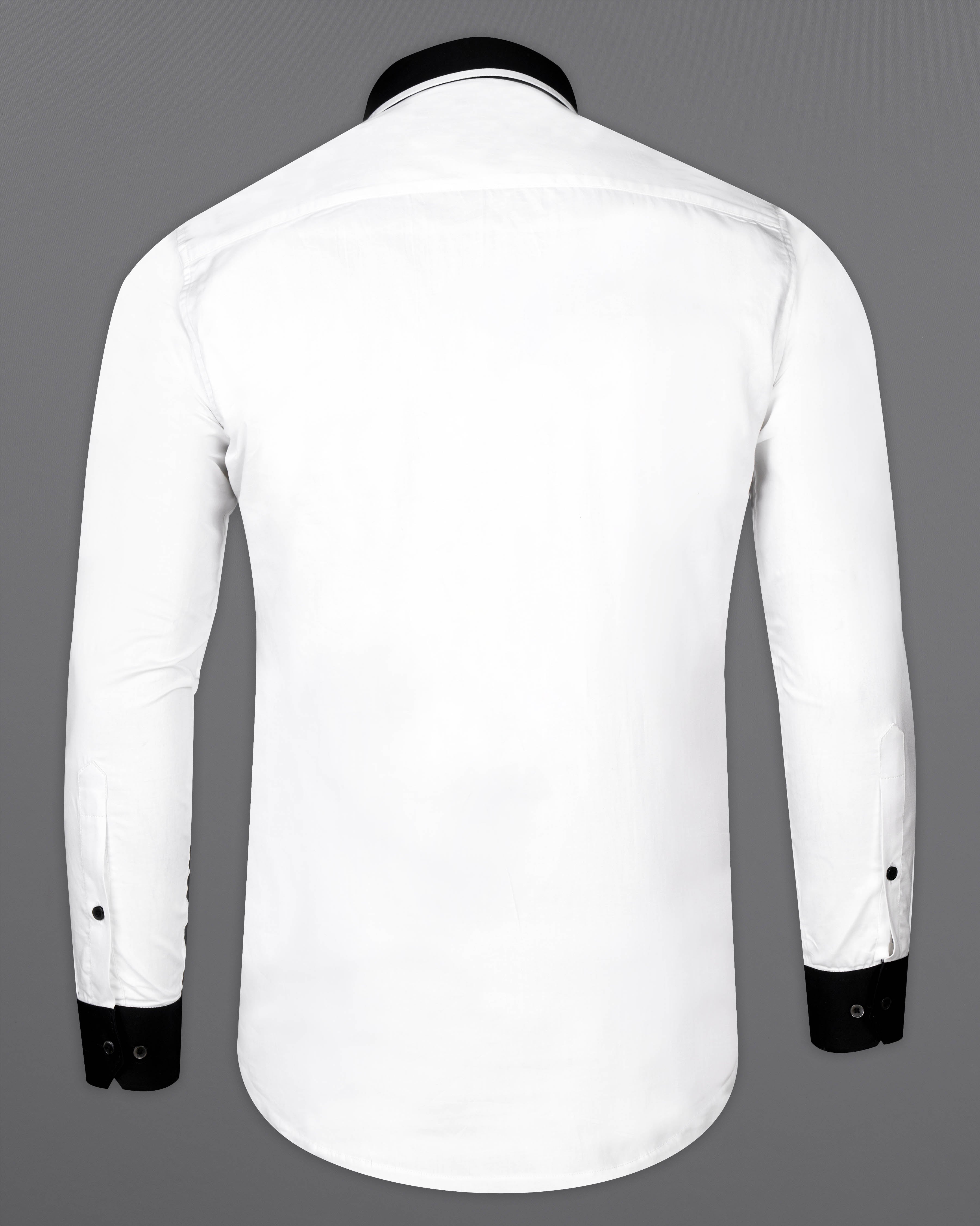 Bright White Super Soft Premium Cotton Designer Shirt with Black Collar and Cuffs 9730-BCC-ZP-P76-38, 9730-BCC-ZP-P76-H-38, 9730-BCC-ZP-P76-39, 9730-BCC-ZP-P76-H-39, 9730-BCC-ZP-P76-40, 9730-BCC-ZP-P76-H-40, 9730-BCC-ZP-P76-42, 9730-BCC-ZP-P76-H-42, 9730-BCC-ZP-P76-44, 9730-BCC-ZP-P76-H-44, 9730-BCC-ZP-P76-46, 9730-BCC-ZP-P76-H-46, 9730-BCC-ZP-P76-48, 9730-BCC-ZP-P76-H-48, 9730-BCC-ZP-P76-50, 9730-BCC-ZP-P76-H-50, 9730-BCC-ZP-P76-52, 9730-BCC-ZP-P76-H-52