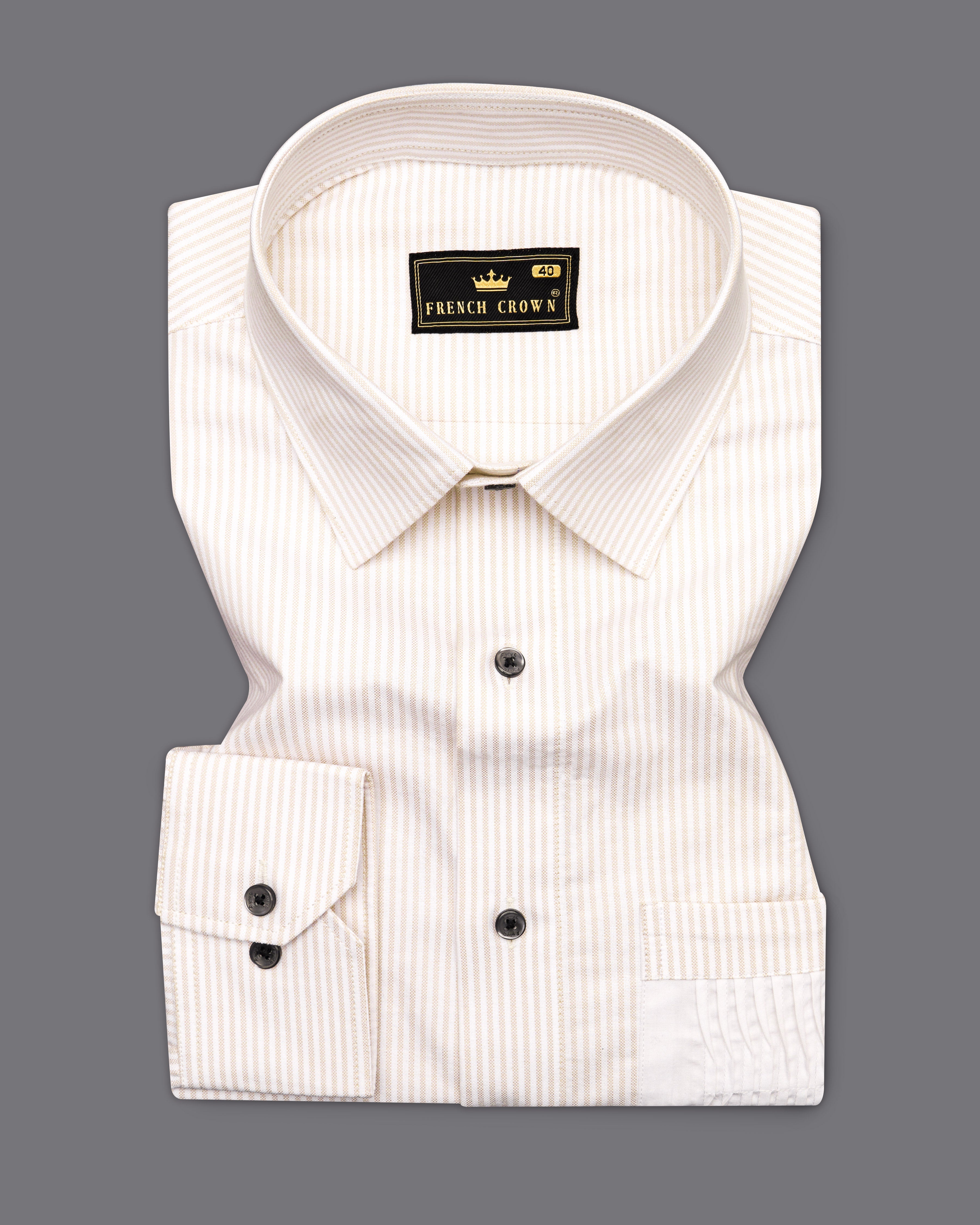 Old Lace Cream and White Pin Striped Royal Oxford Designer Shirt 9748-BLK-P372-38, 9748-BLK-P372-H-38, 9748-BLK-P372-39, 9748-BLK-P372-H-39, 9748-BLK-P372-40, 9748-BLK-P372-H-40, 9748-BLK-P372-42, 9748-BLK-P372-H-42, 9748-BLK-P372-44, 9748-BLK-P372-H-44, 9748-BLK-P372-46, 9748-BLK-P372-H-46, 9748-BLK-P372-48, 9748-BLK-P372-H-48, 9748-BLK-P372-50, 9748-BLK-P372-H-50, 9748-BLK-P372-52, 9748-BLK-P372-H-52