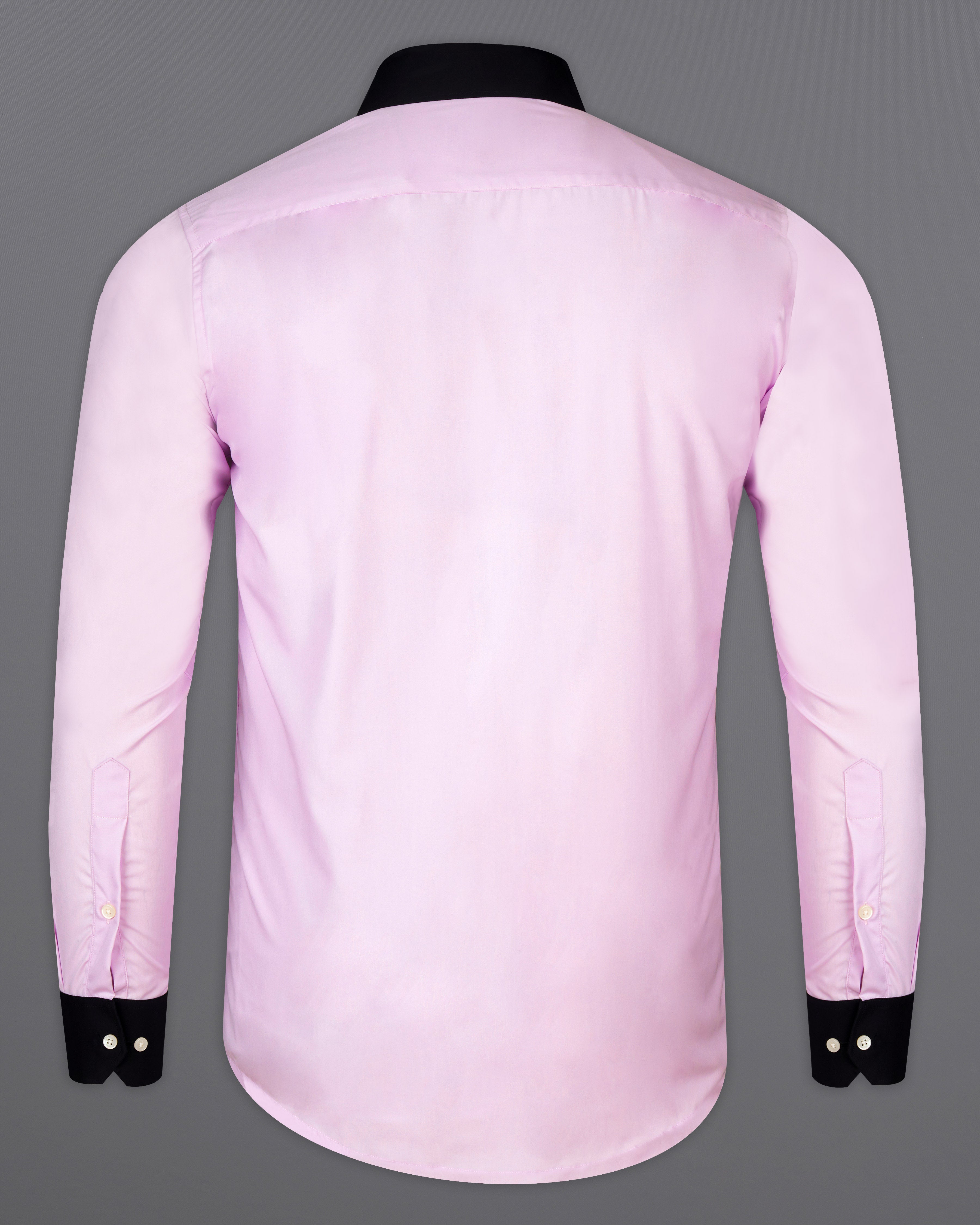 Pastel Pink with Black Collar and Cuff Premium Cotton Shirt 9749-BCC-38, 9749-BCC-H-38, 9749-BCC-39, 9749-BCC-H-39, 9749-BCC-40, 9749-BCC-H-40, 9749-BCC-42, 9749-BCC-H-42, 9749-BCC-44, 9749-BCC-H-44, 9749-BCC-46, 9749-BCC-H-46, 9749-BCC-48, 9749-BCC-H-48, 9749-BCC-50, 9749-BCC-H-50, 9749-BCC-52, 9749-BCC-H-52