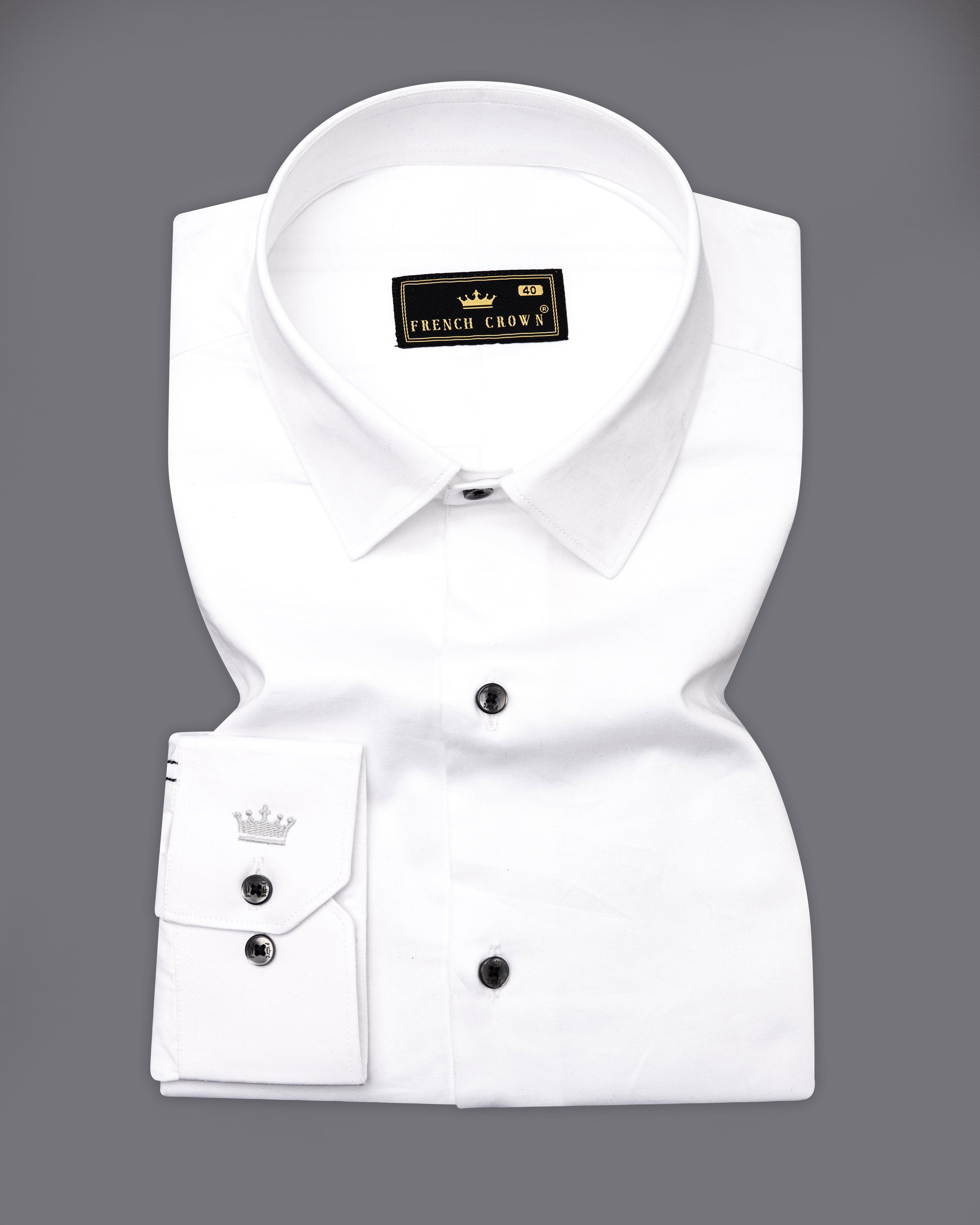 Bright White and Black Super Soft Premium Cotton Designer Shirt 9810-BLK-P626-38, 9810-BLK-P626-H-38, 9810-BLK-P626-39, 9810-BLK-P626-H-39, 9810-BLK-P626-40, 9810-BLK-P626-H-40, 9810-BLK-P626-42, 9810-BLK-P626-H-42, 9810-BLK-P626-44, 9810-BLK-P626-H-44, 9810-BLK-P626-46, 9810-BLK-P626-H-46, 9810-BLK-P626-48, 9810-BLK-P626-H-48, 9810-BLK-P626-50, 9810-BLK-P626-H-50, 9810-BLK-P626-52, 9810-BLK-P626-H-52 