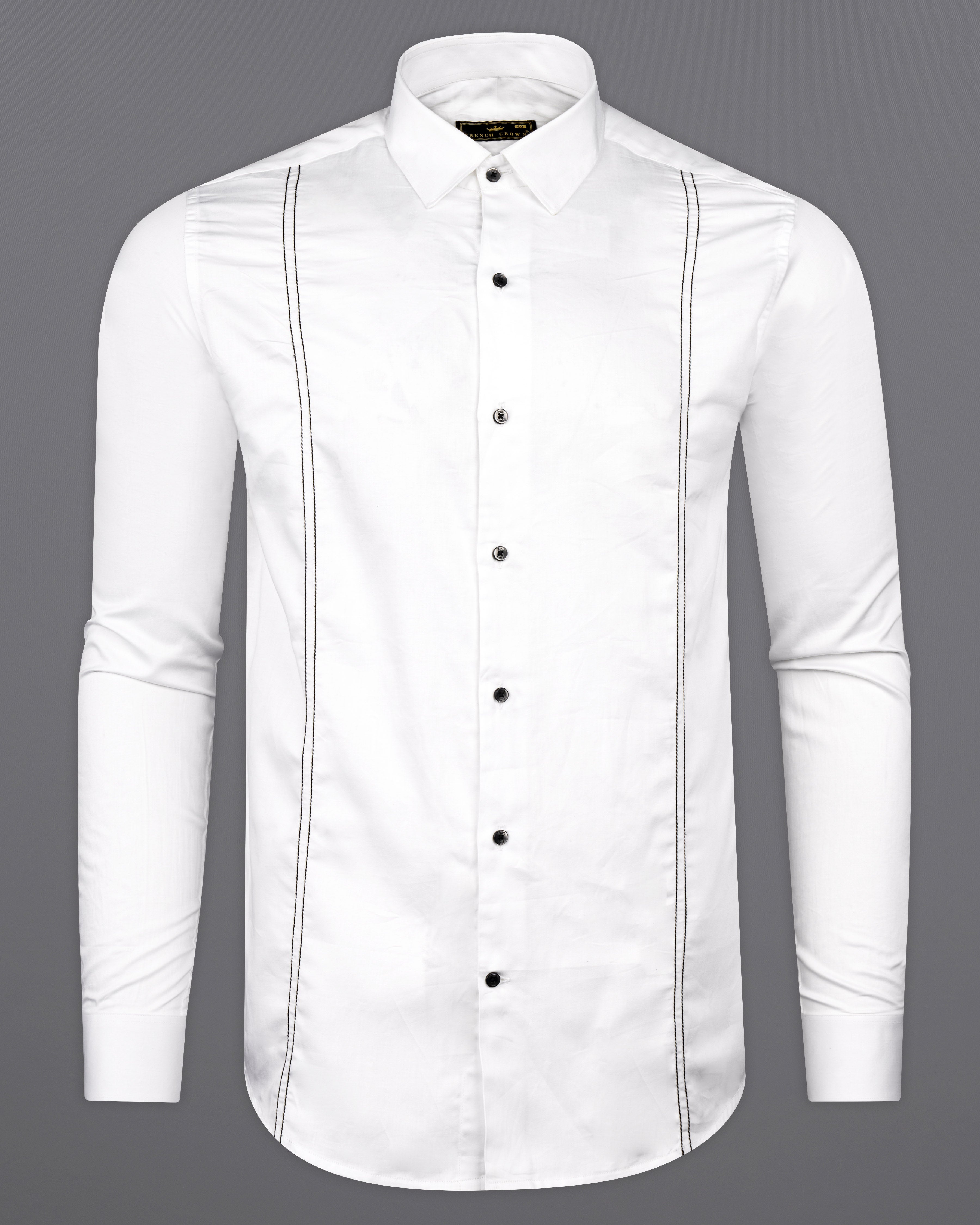 Bright White and Black Super Soft Premium Cotton Designer Shirt 9810-BLK-P626-38, 9810-BLK-P626-H-38, 9810-BLK-P626-39, 9810-BLK-P626-H-39, 9810-BLK-P626-40, 9810-BLK-P626-H-40, 9810-BLK-P626-42, 9810-BLK-P626-H-42, 9810-BLK-P626-44, 9810-BLK-P626-H-44, 9810-BLK-P626-46, 9810-BLK-P626-H-46, 9810-BLK-P626-48, 9810-BLK-P626-H-48, 9810-BLK-P626-50, 9810-BLK-P626-H-50, 9810-BLK-P626-52, 9810-BLK-P626-H-52 